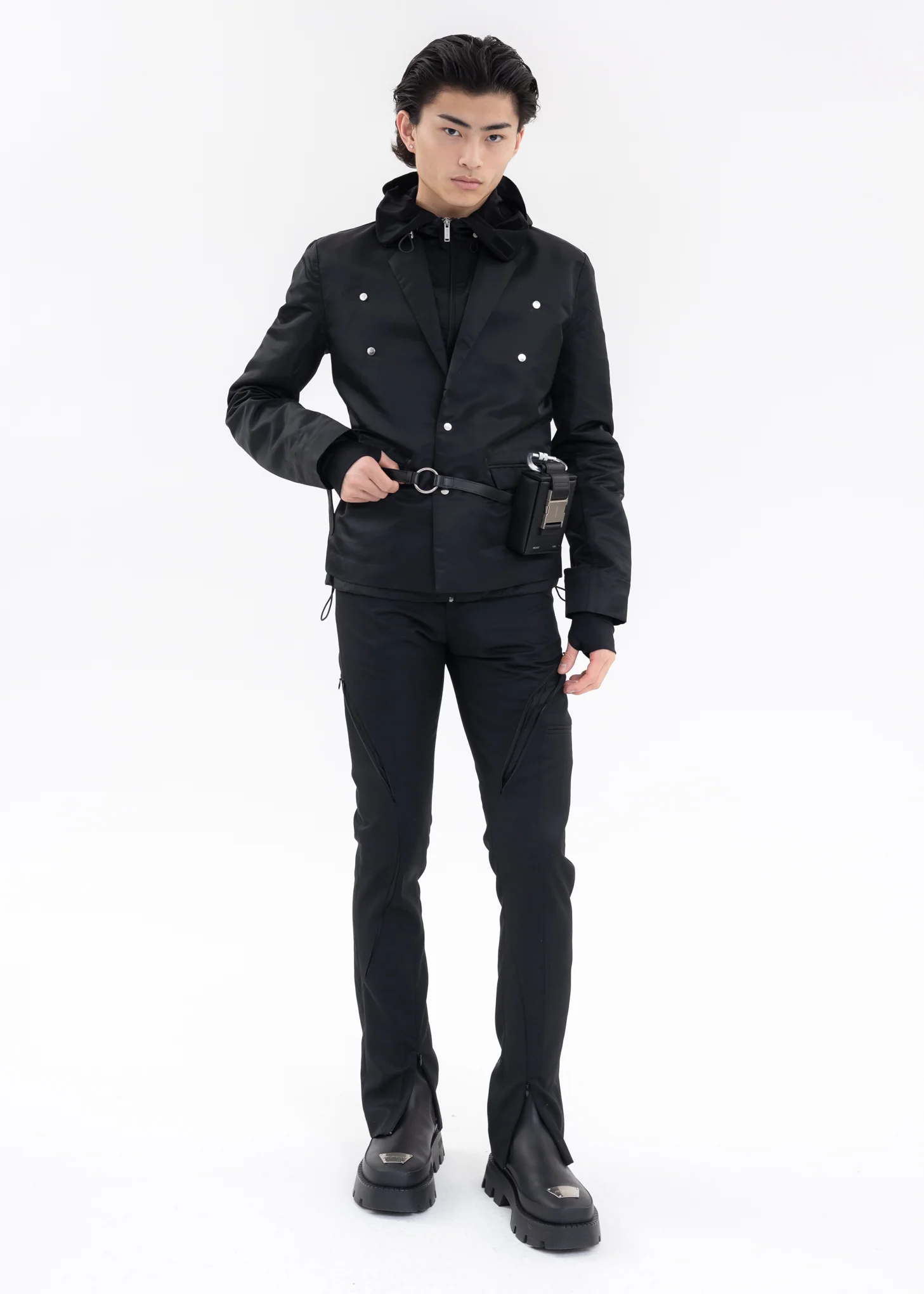 Black LEATHER Belt With MINI BOX - Image 7