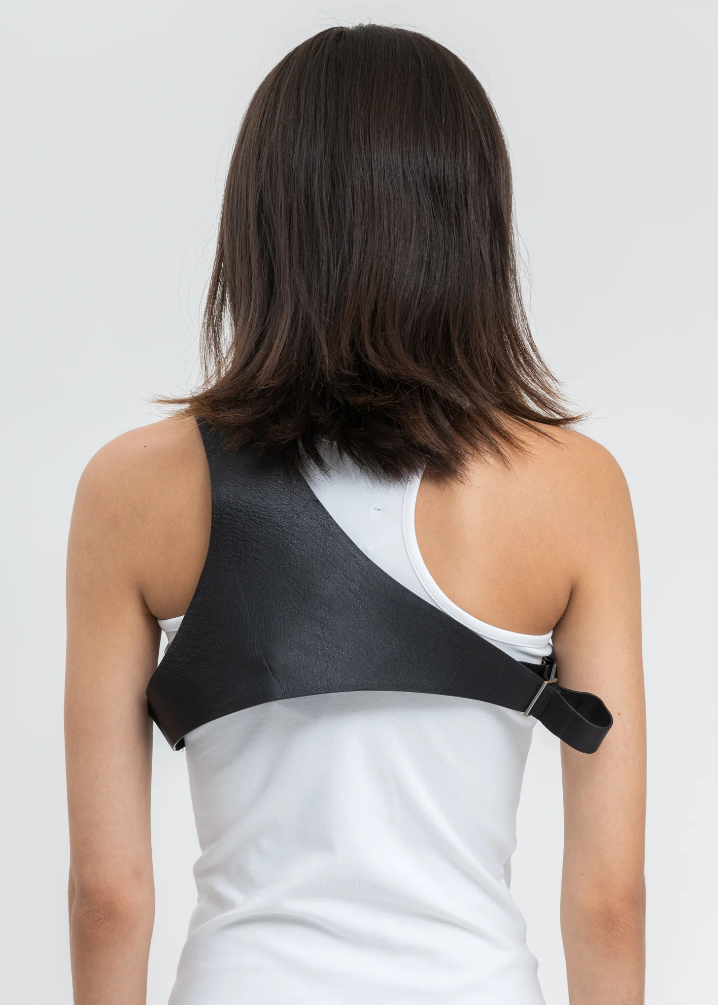 Black Leather Harness Card Holder - Image 6