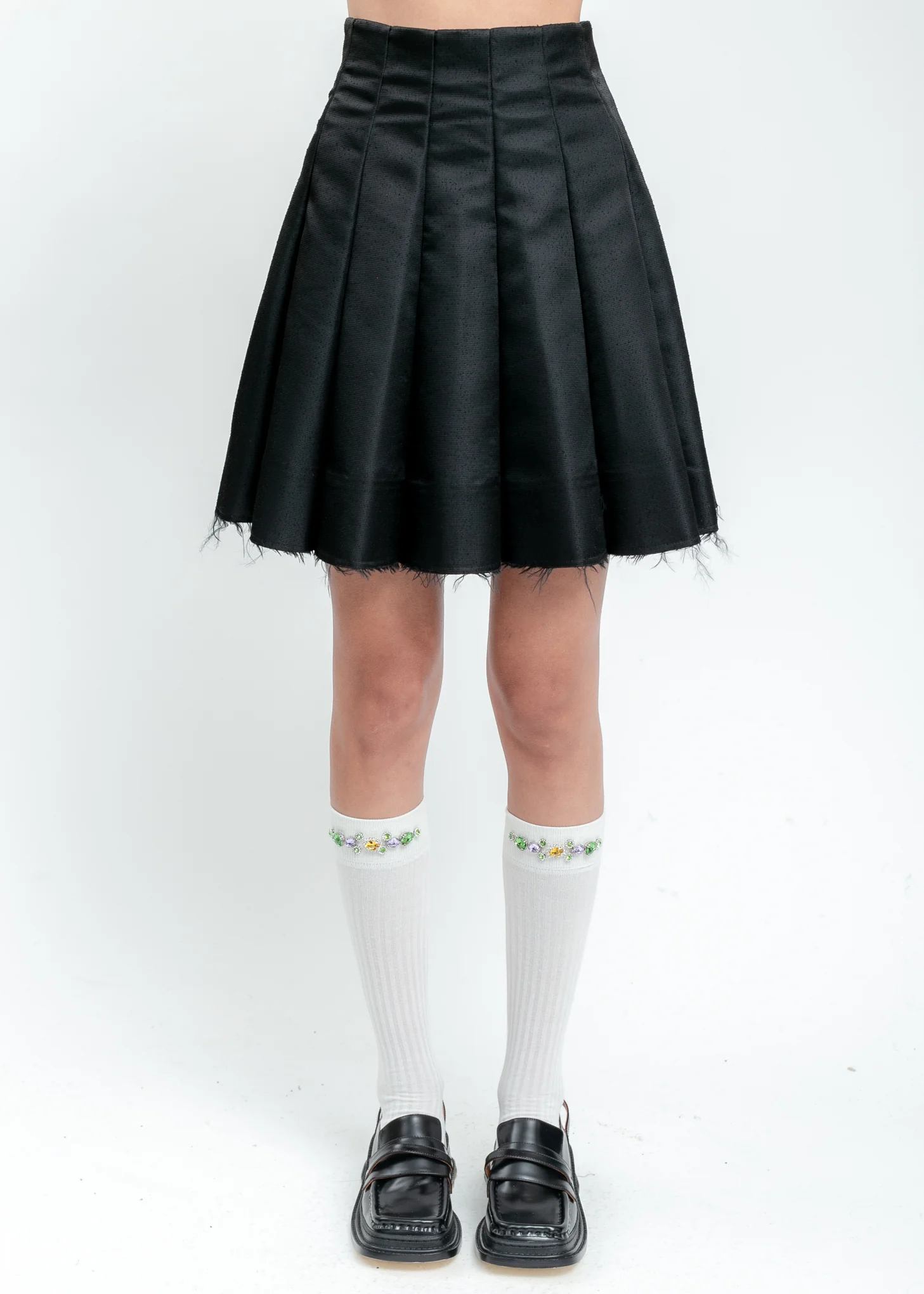 Black Pleated Skirt