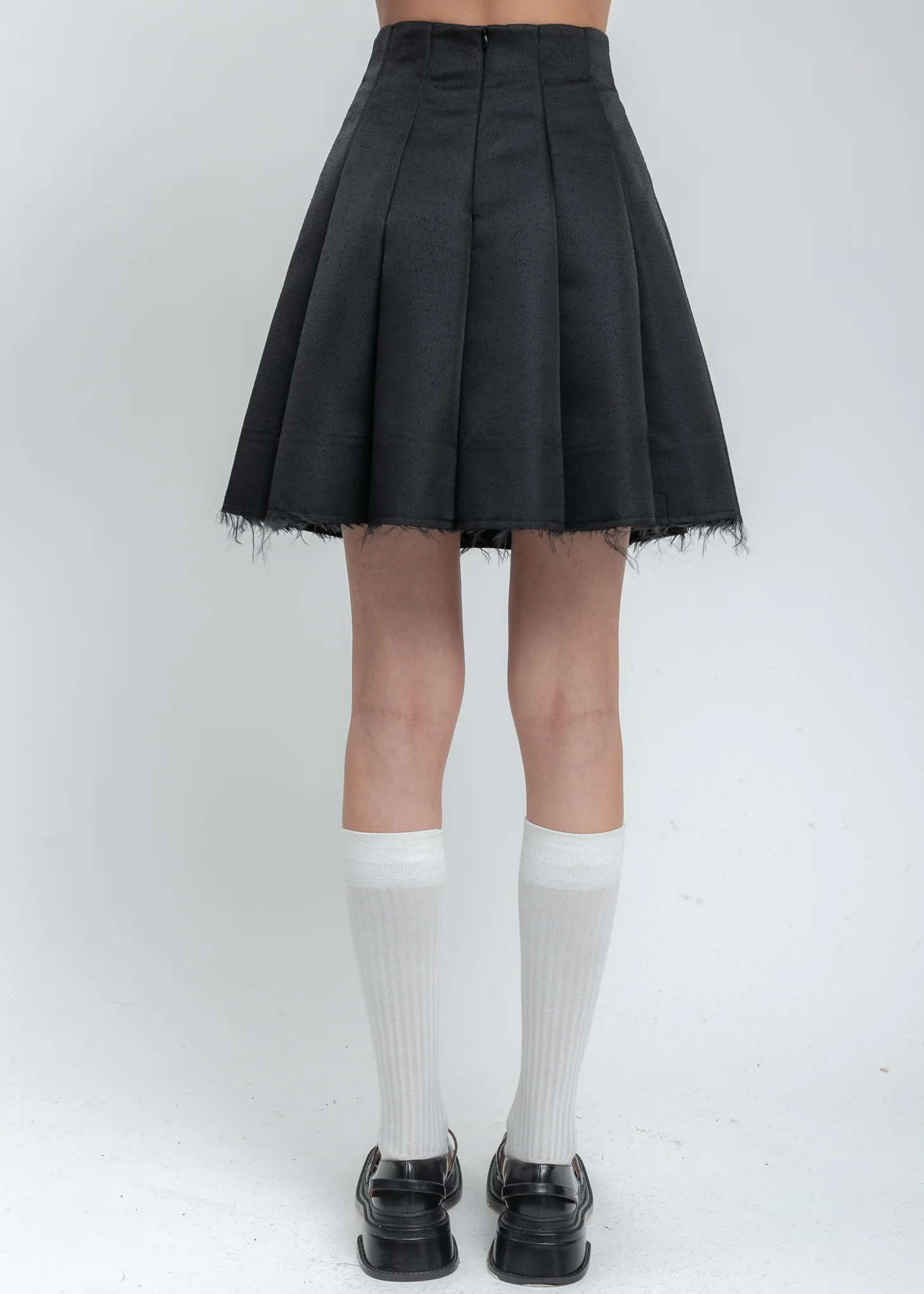 Black Pleated Skirt - Image 3