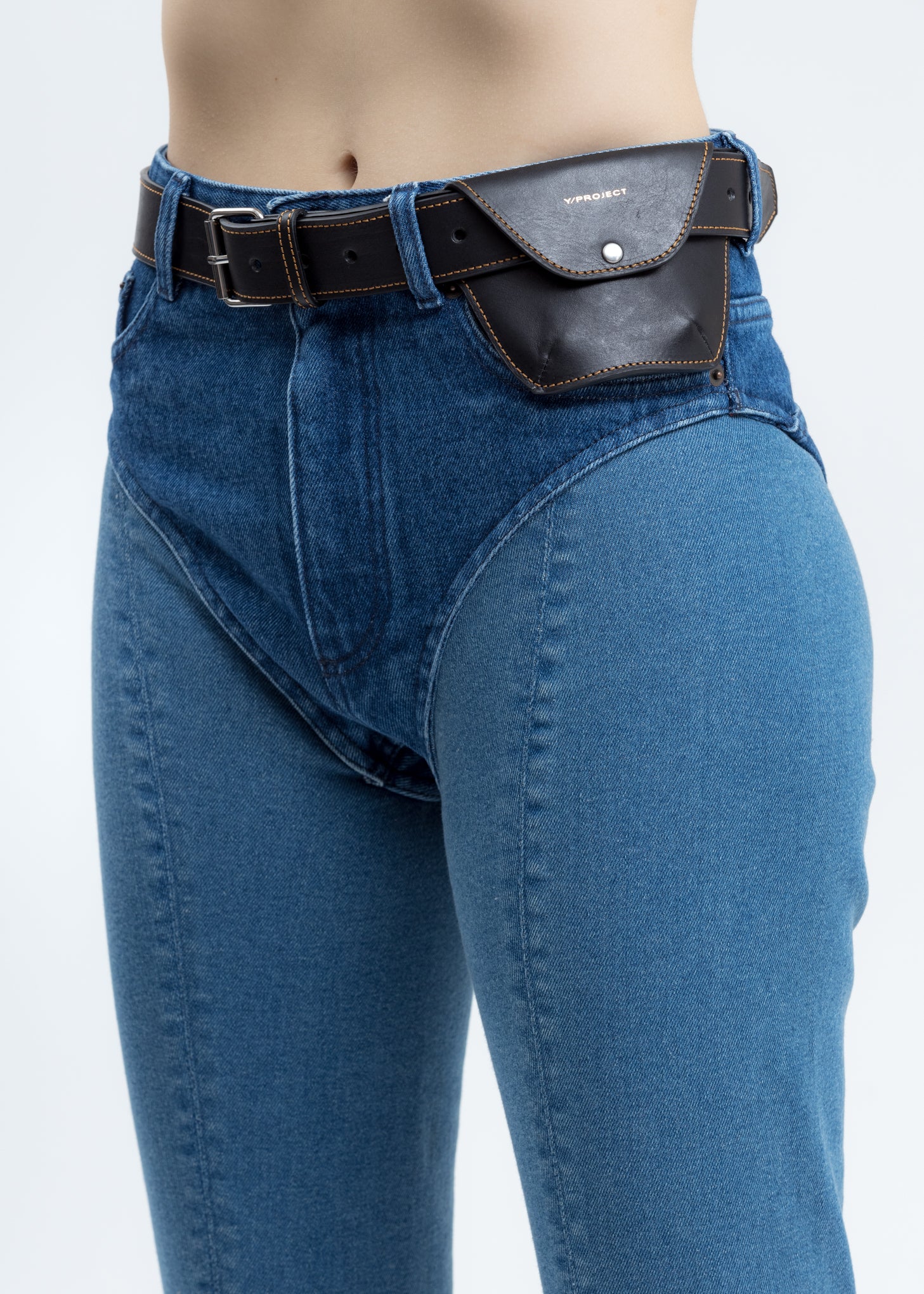Black Leather Pocket Belt - Image 2