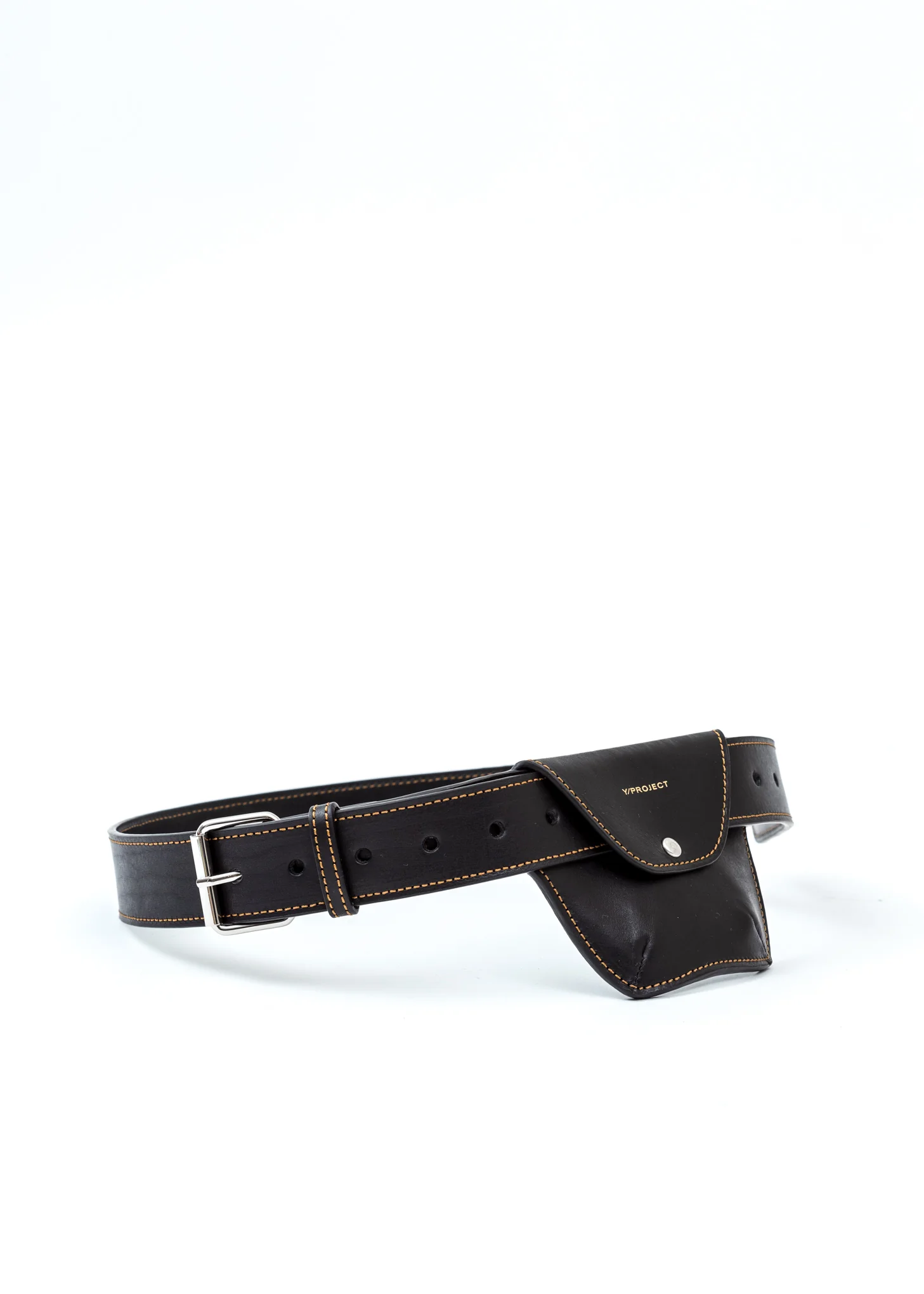 Black Leather Pocket Belt - Image 3