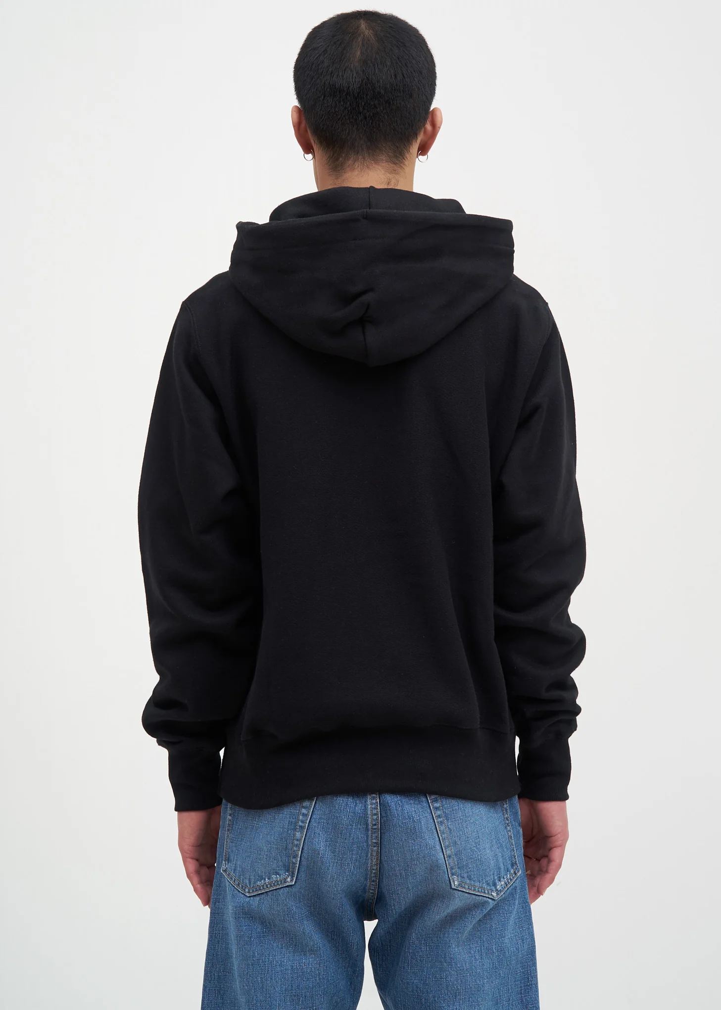 Black Left Chest "C" Logo Hoodie - Image 4