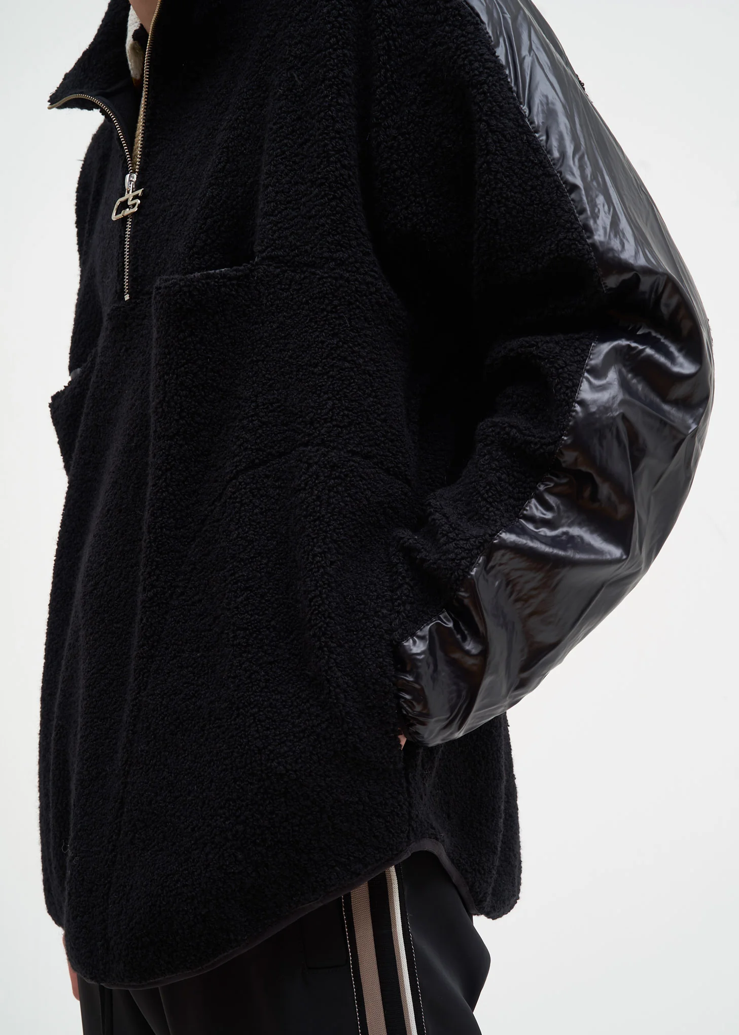 Black Leroy Half-Zip Fleece - Image 5