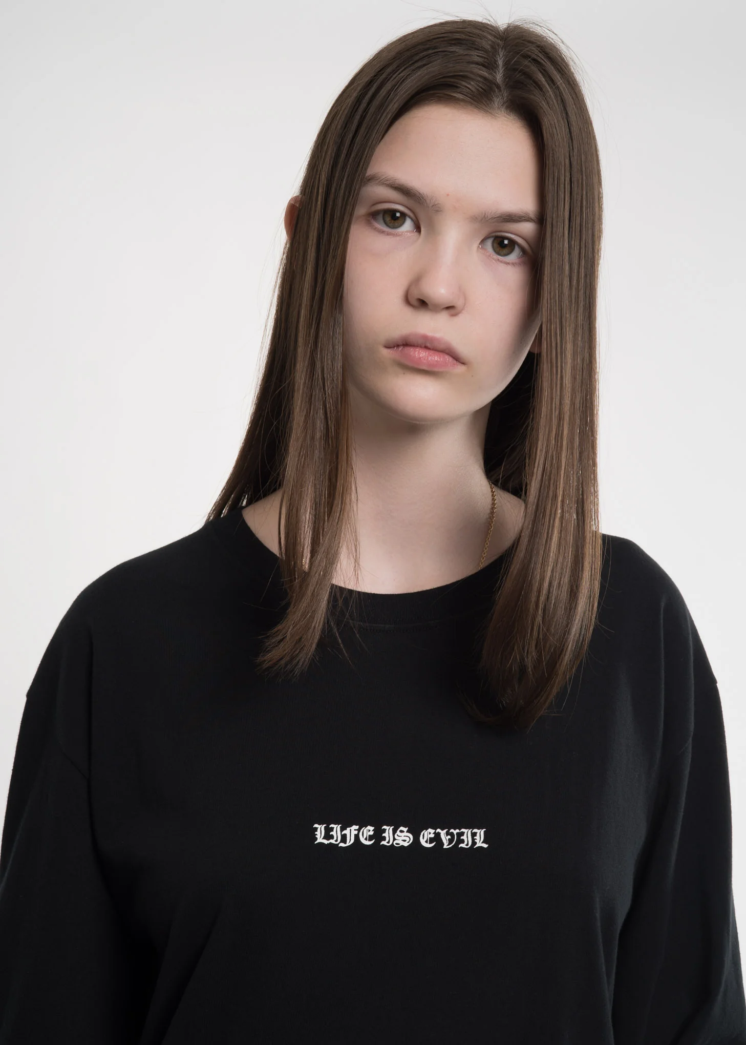 Black "Life is Evil" T-Shirt - Image 5