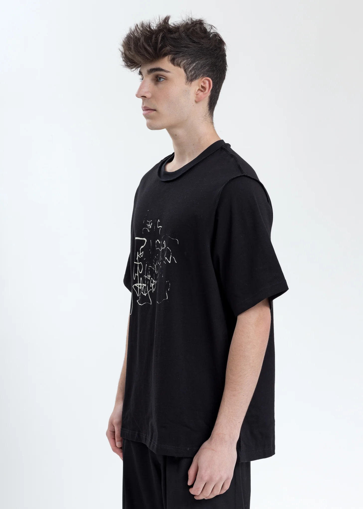 Black "Linellae PT.1" T-Shirt - Image 3