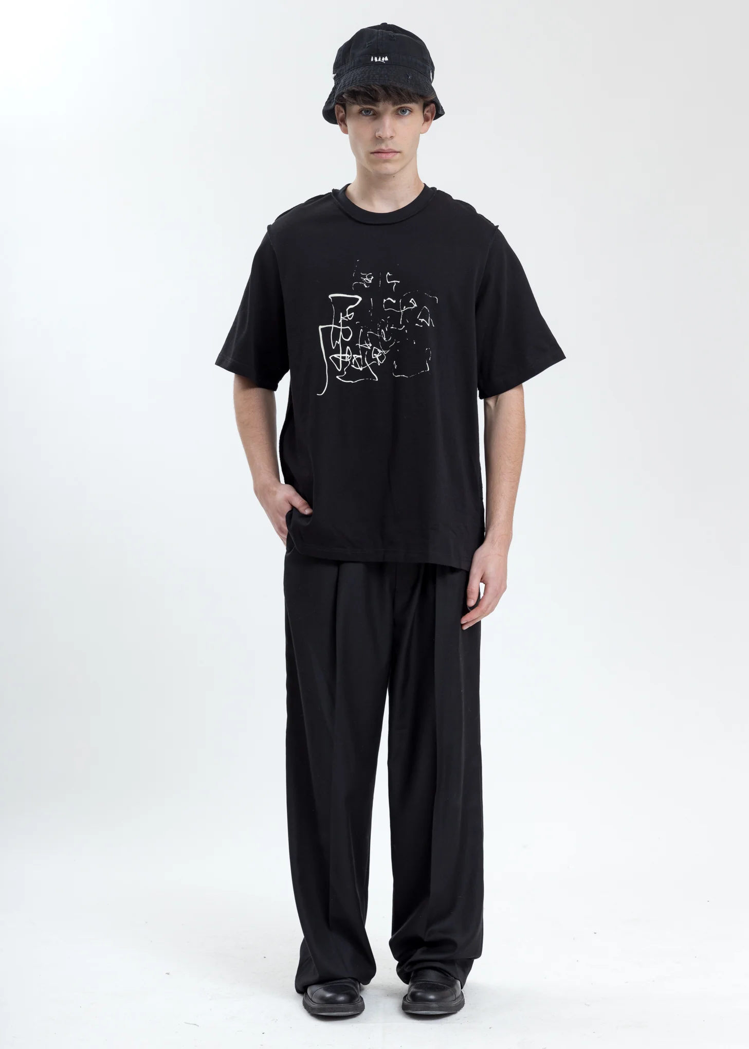 Black "Linellae PT.1" T-Shirt - Image 5