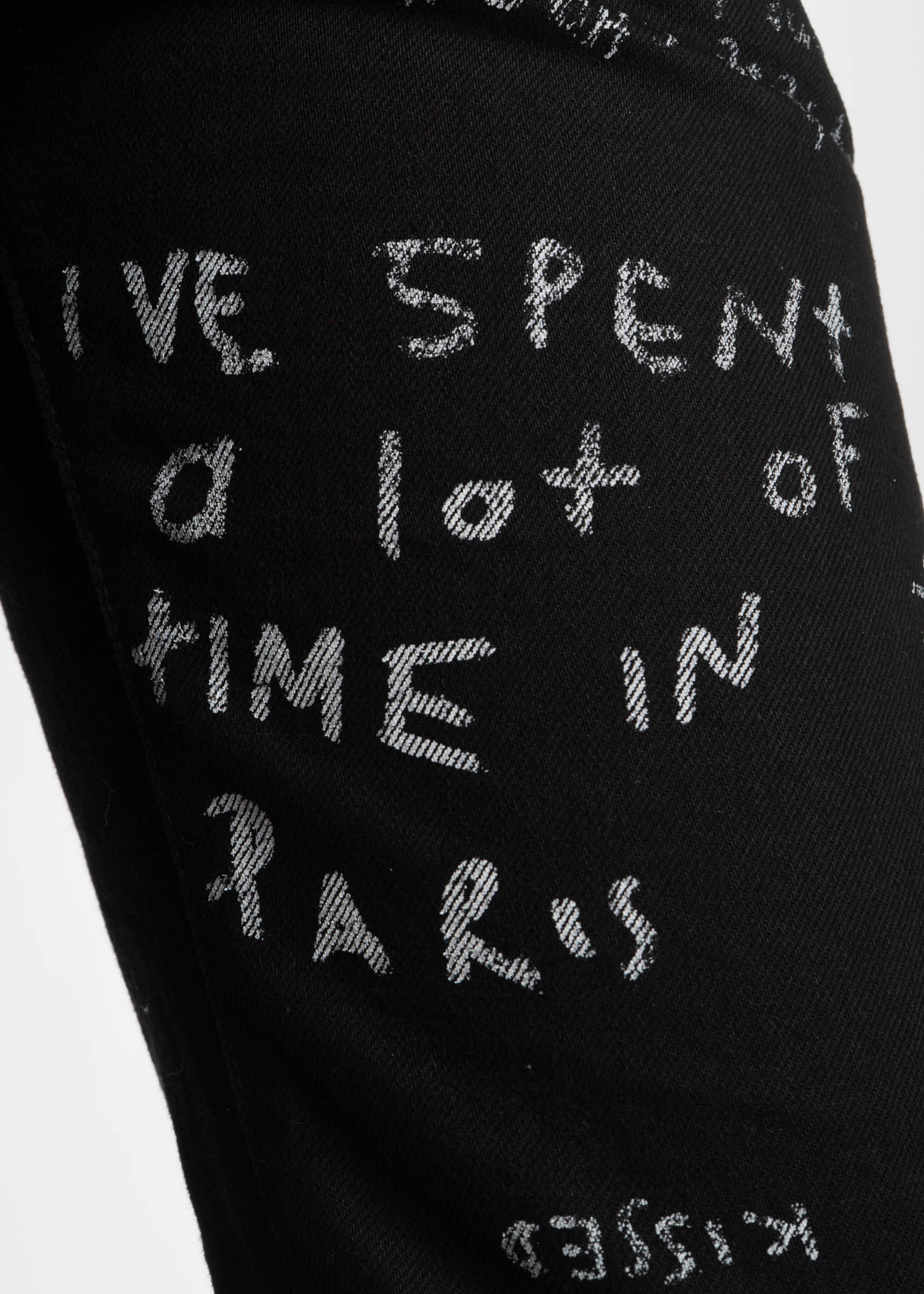 Black Locomotion Blanco Printed Denim - Image 5