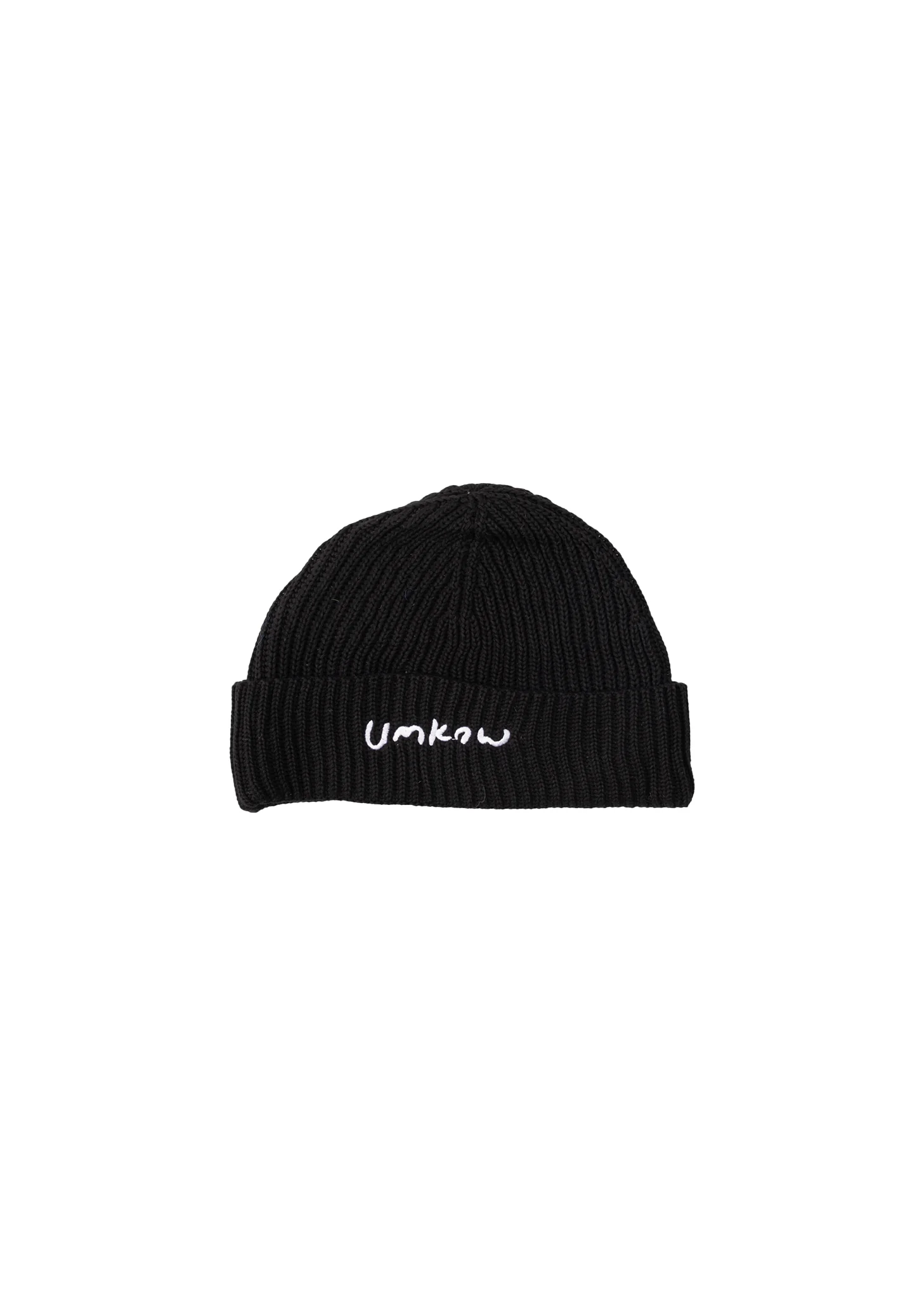 Black Logo Embroidered Beanie - Preorder