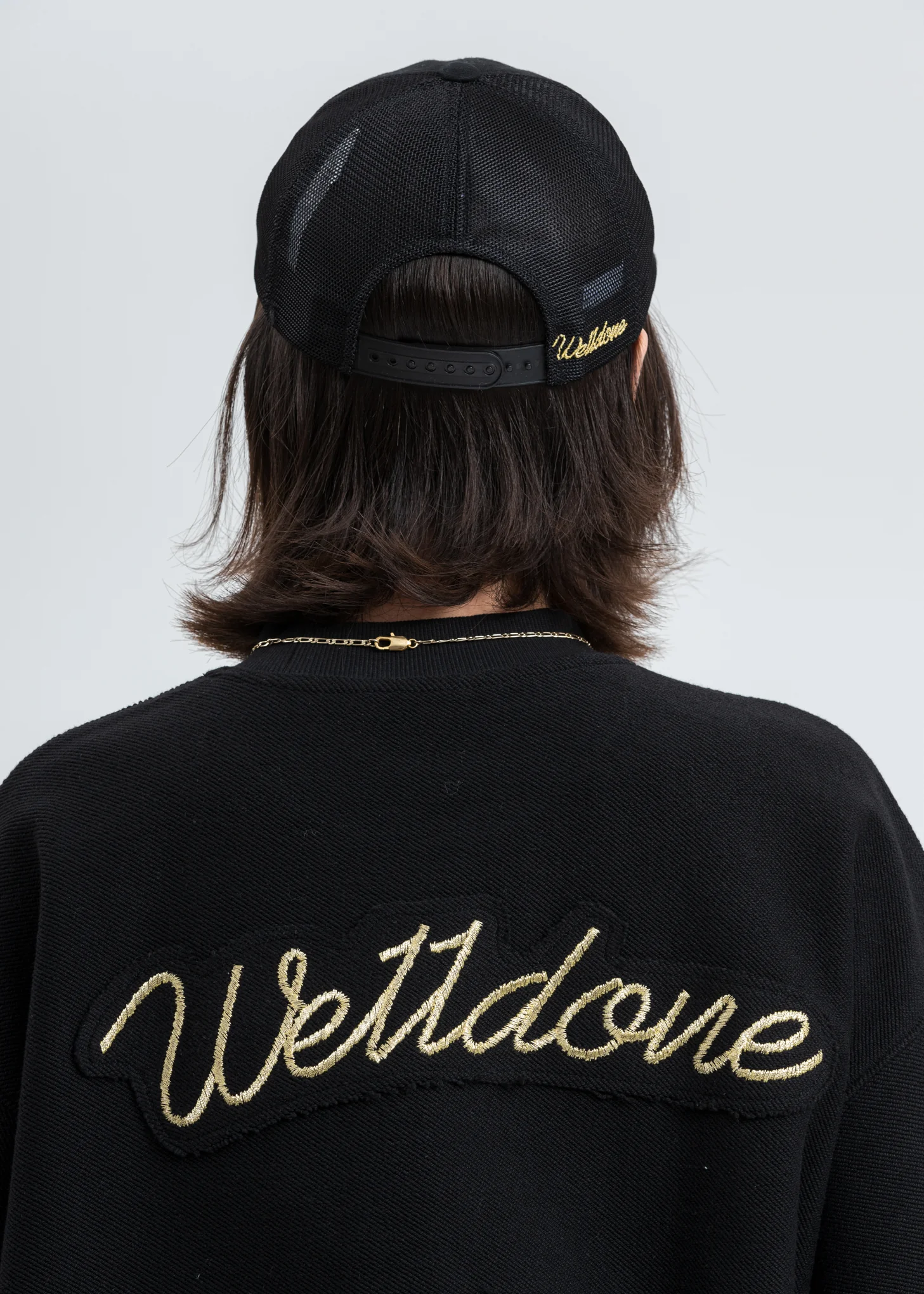 Black Logo Embroidery Sweatshirt - Image 5