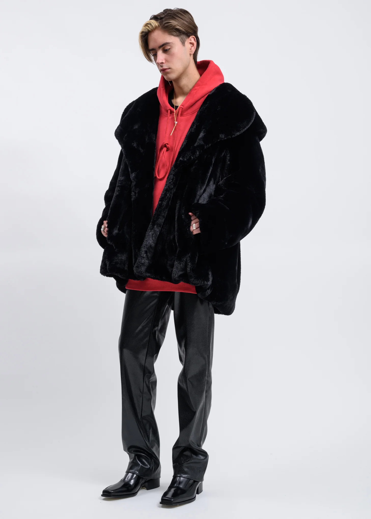 Red Back Logo Hoodie - Image 5