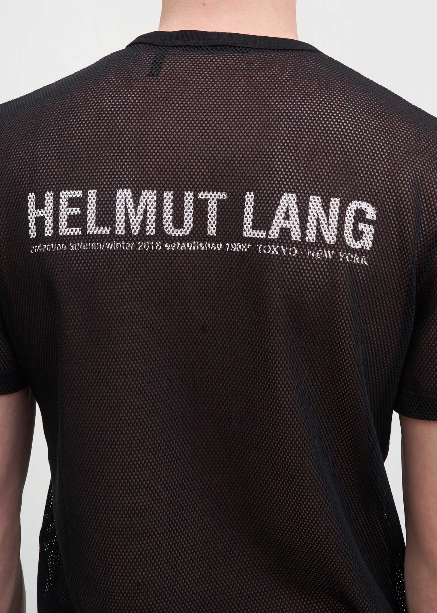 Black Logo Mesh T-Shirt