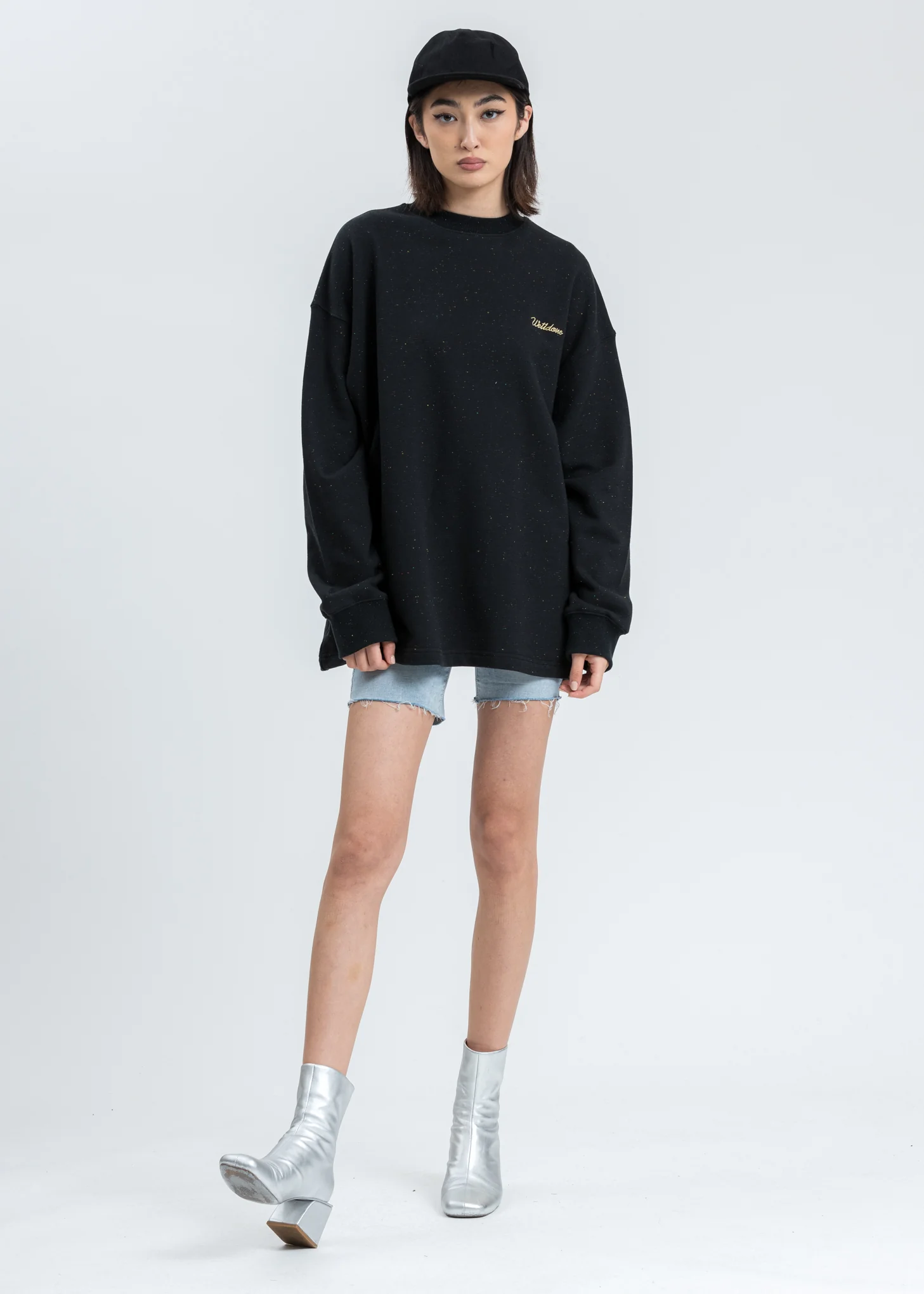 Black Logo Print Long Sleeve Shirt - Image 6