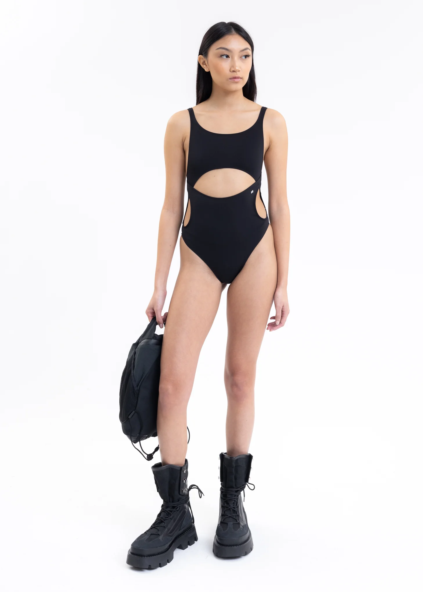 Black LOGO SWIMSUIT - Image 5