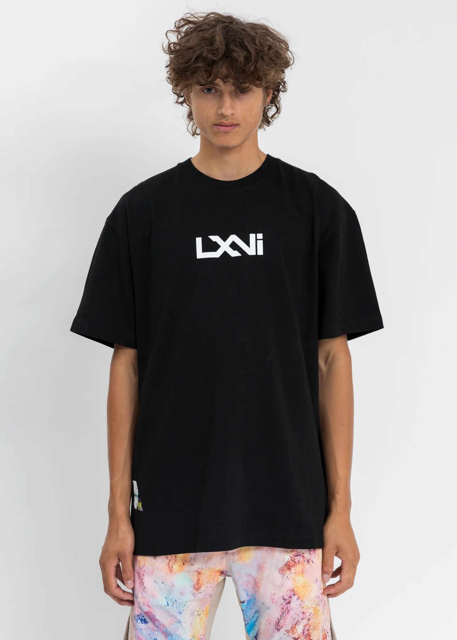Black LXVI Logo T-Shirt