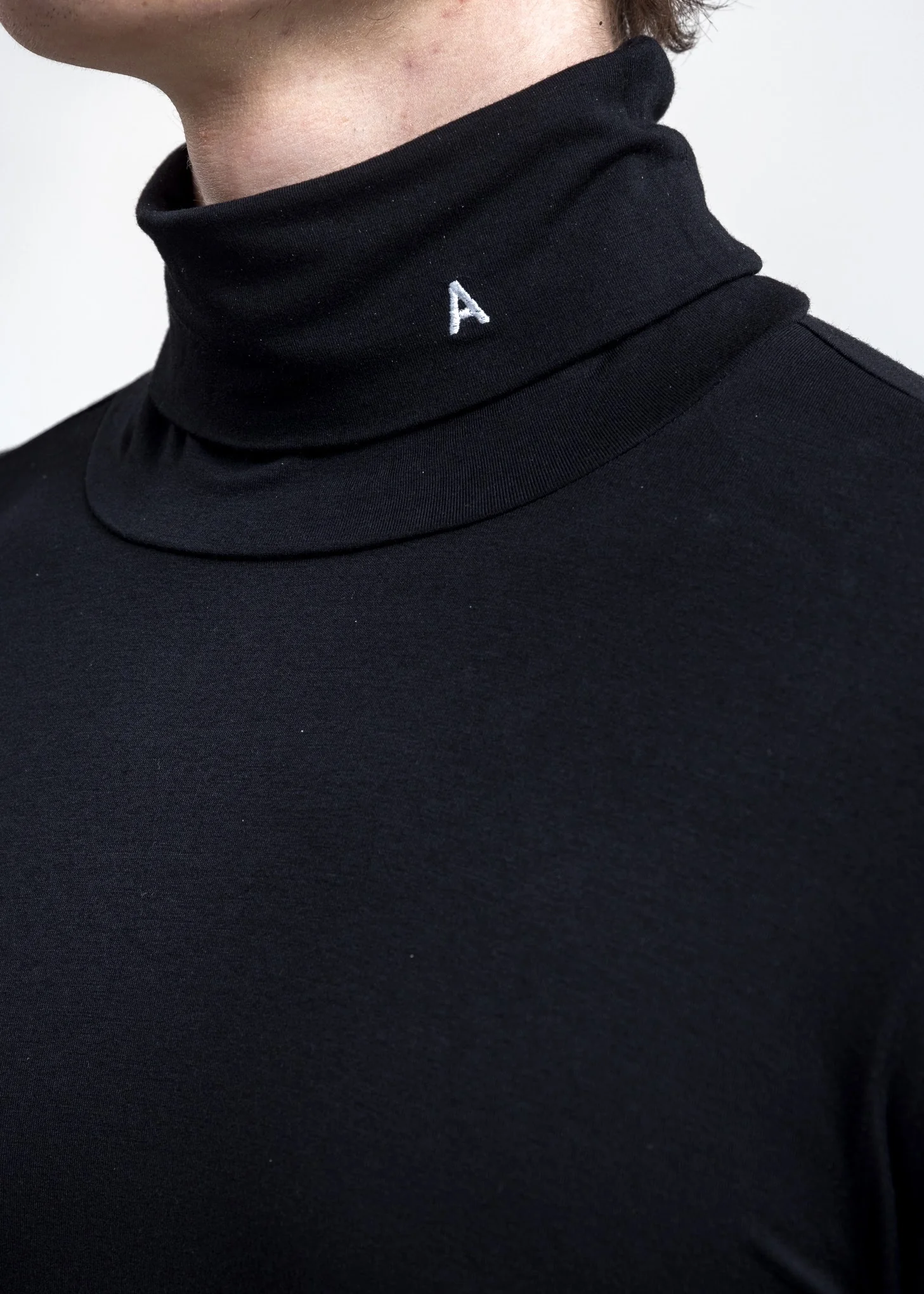 Black Logo Turtleneck - Image 2