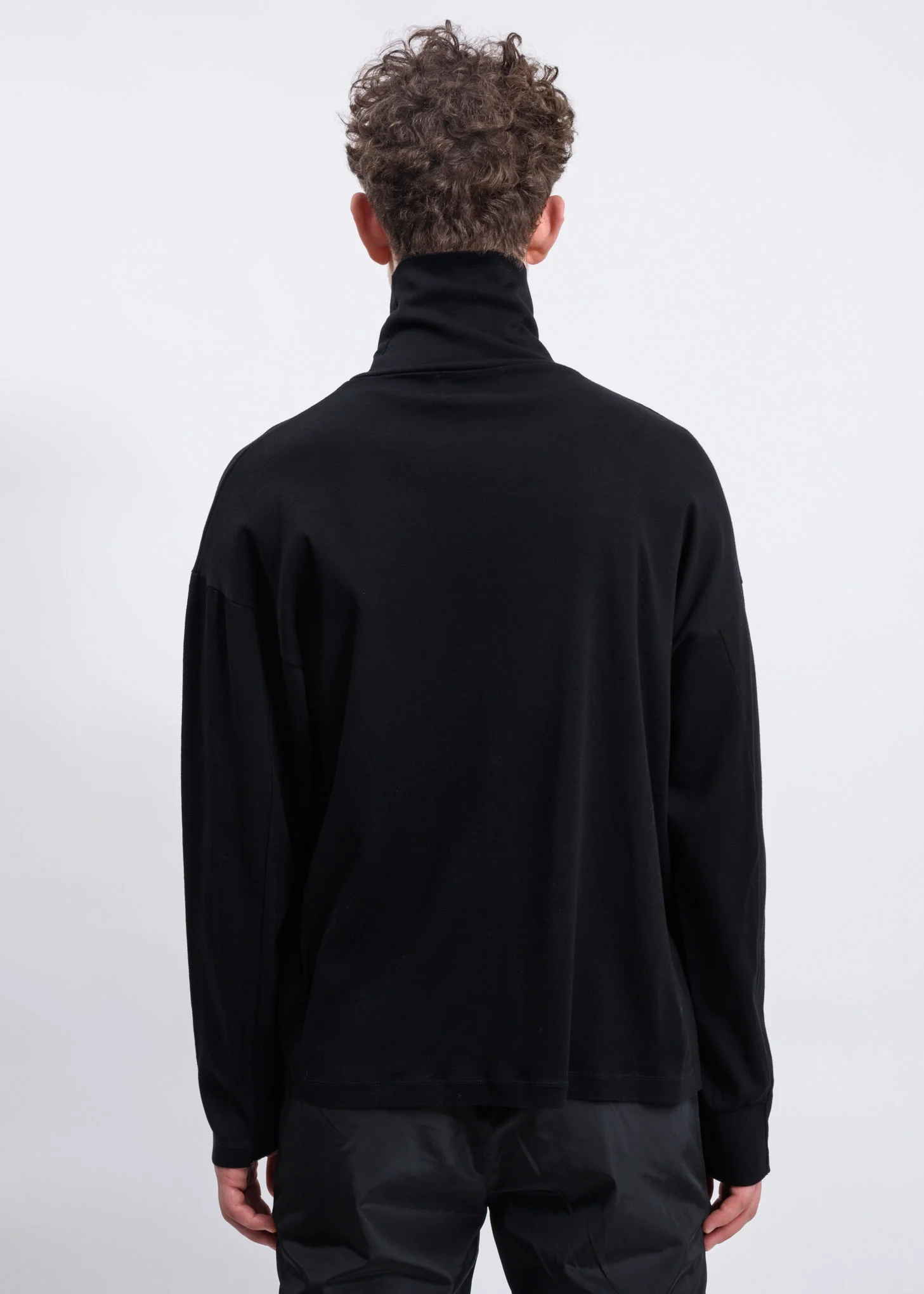 Black Logo Turtleneck Long Sleeves - Image 3
