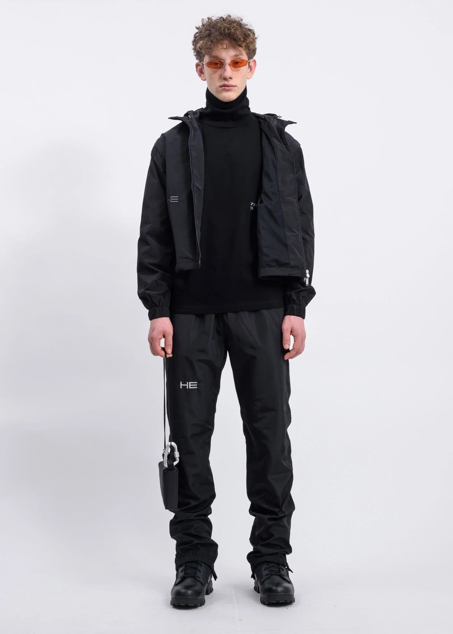 Black Logo Turtleneck Long Sleeves - Image 5