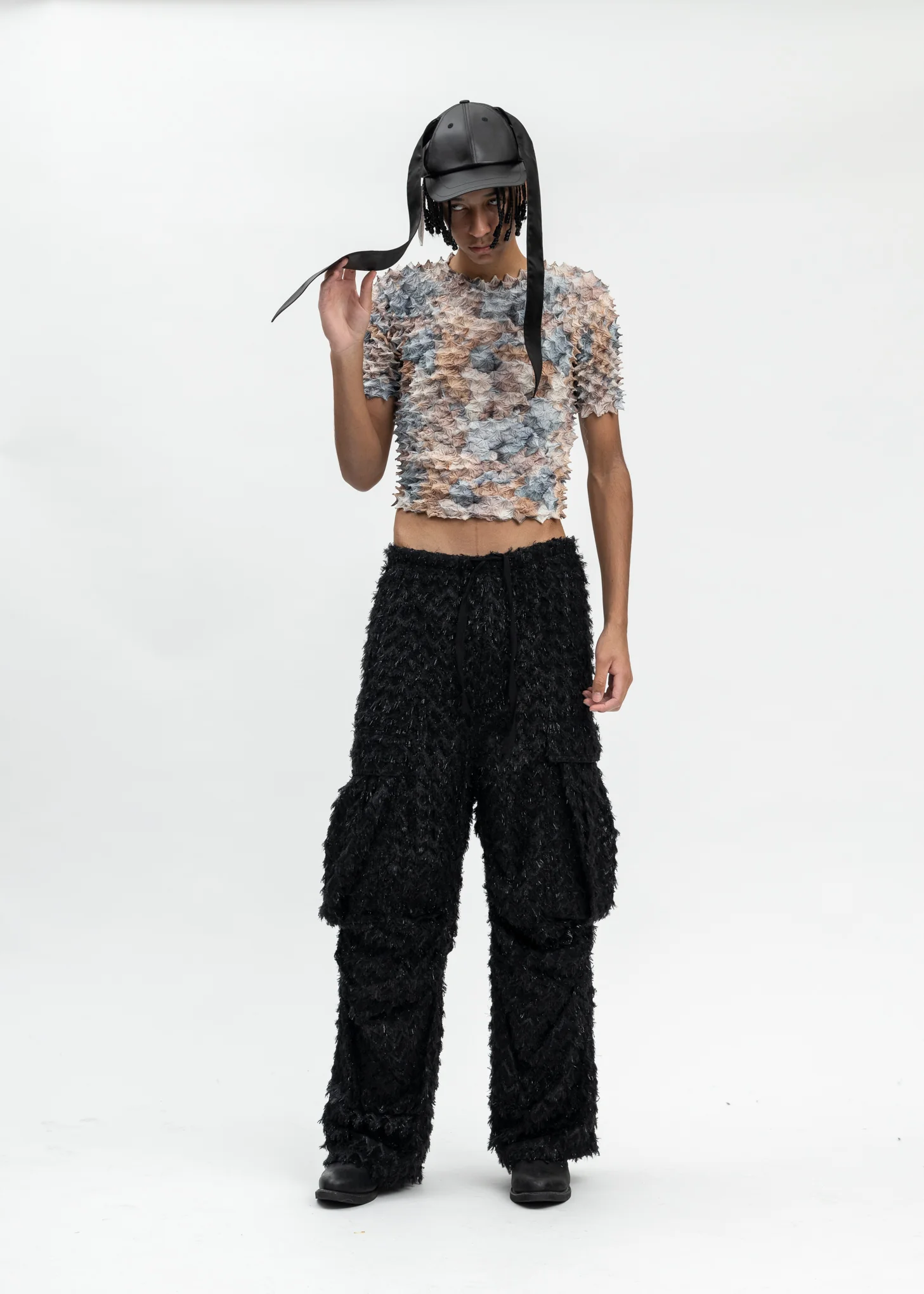 BLACK LONG EAR CAP - Image 5