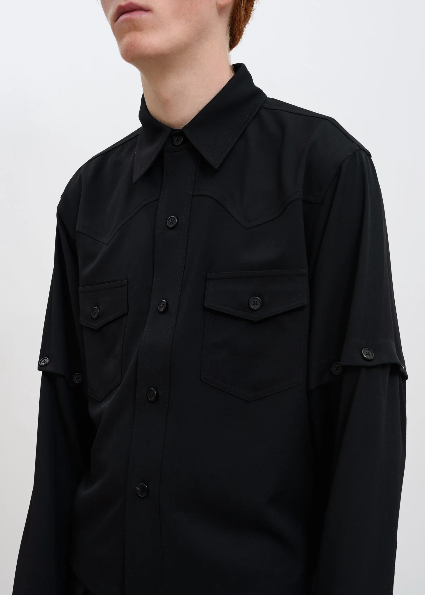 Black Long Sleeve Shirt - Image 3