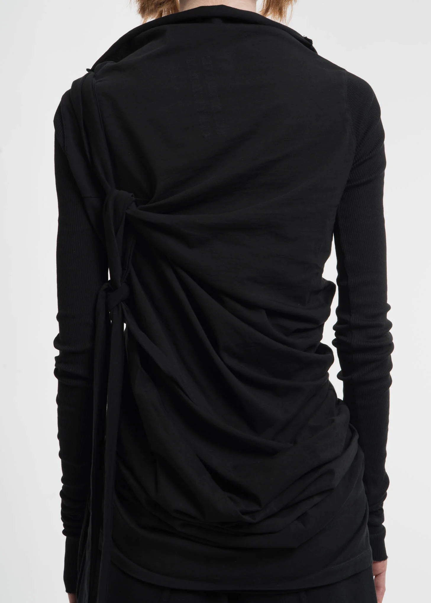 Black Long Sleeve Tie T-Shirt - Image 6