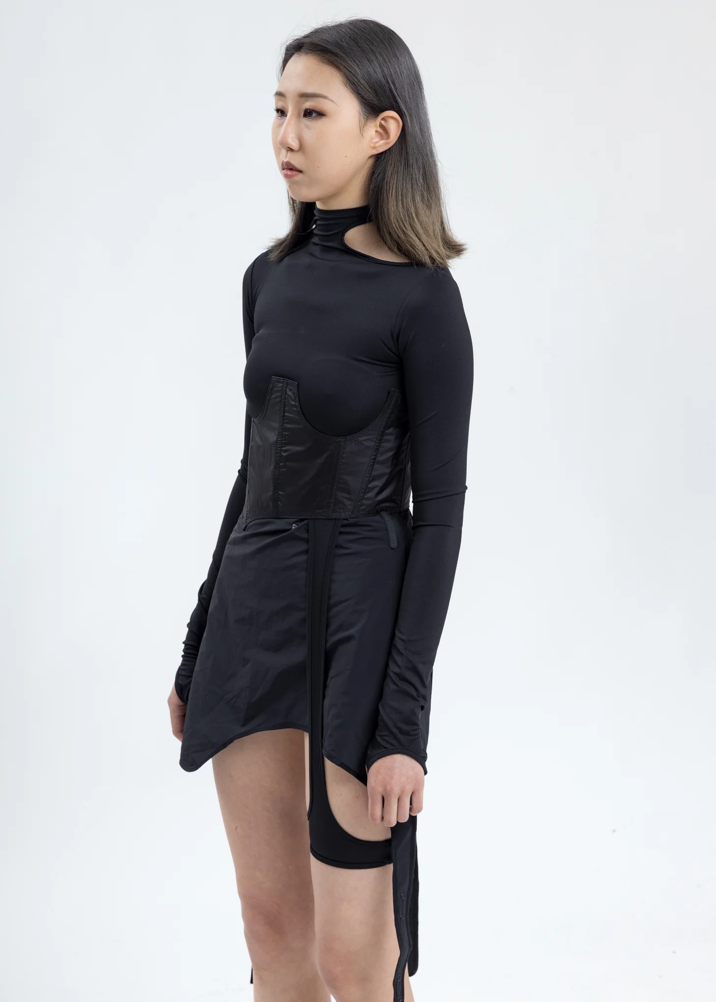 Black Long Sleeve With Corset - Image 3