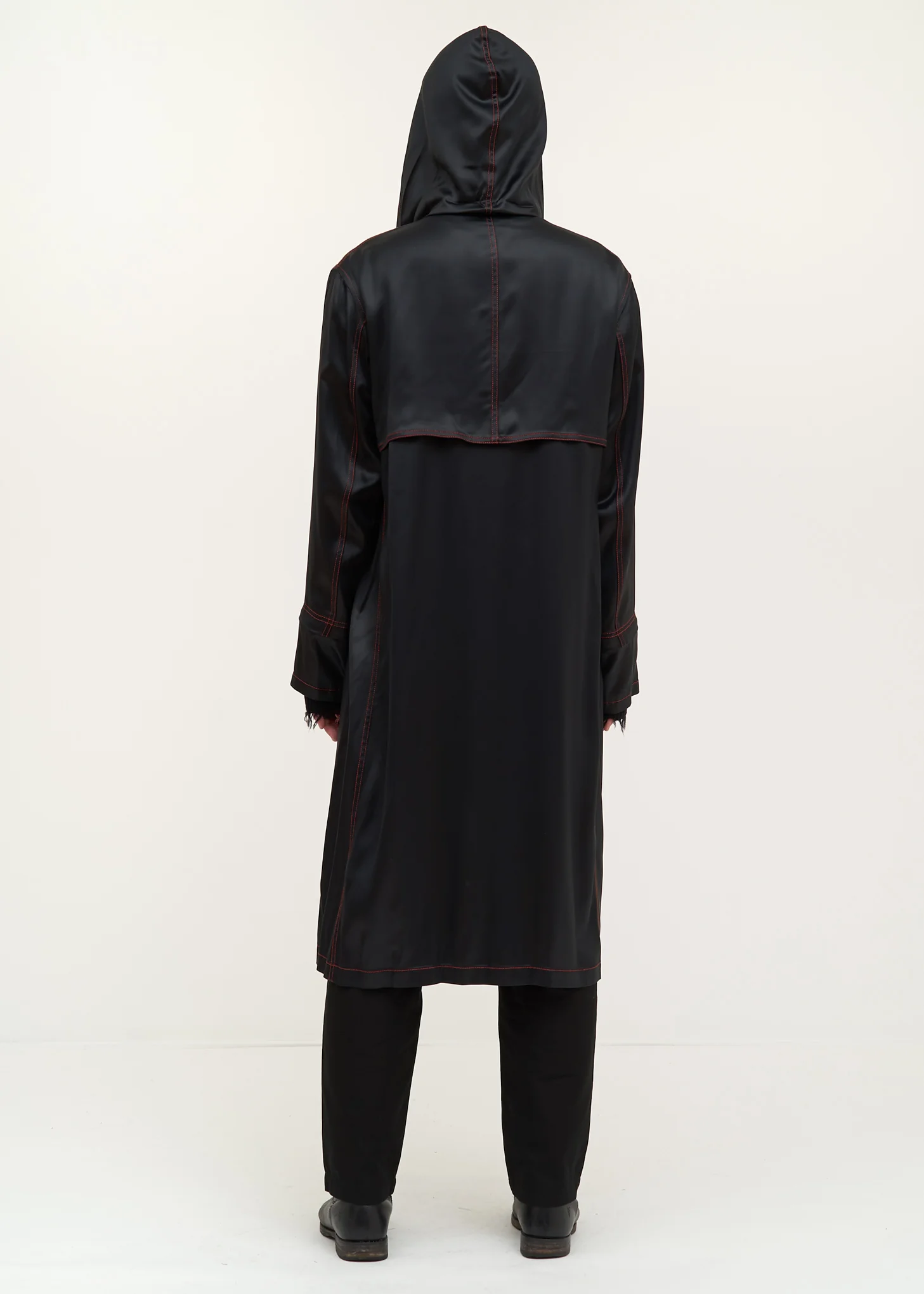 Black Long Windbreaker - Image 4