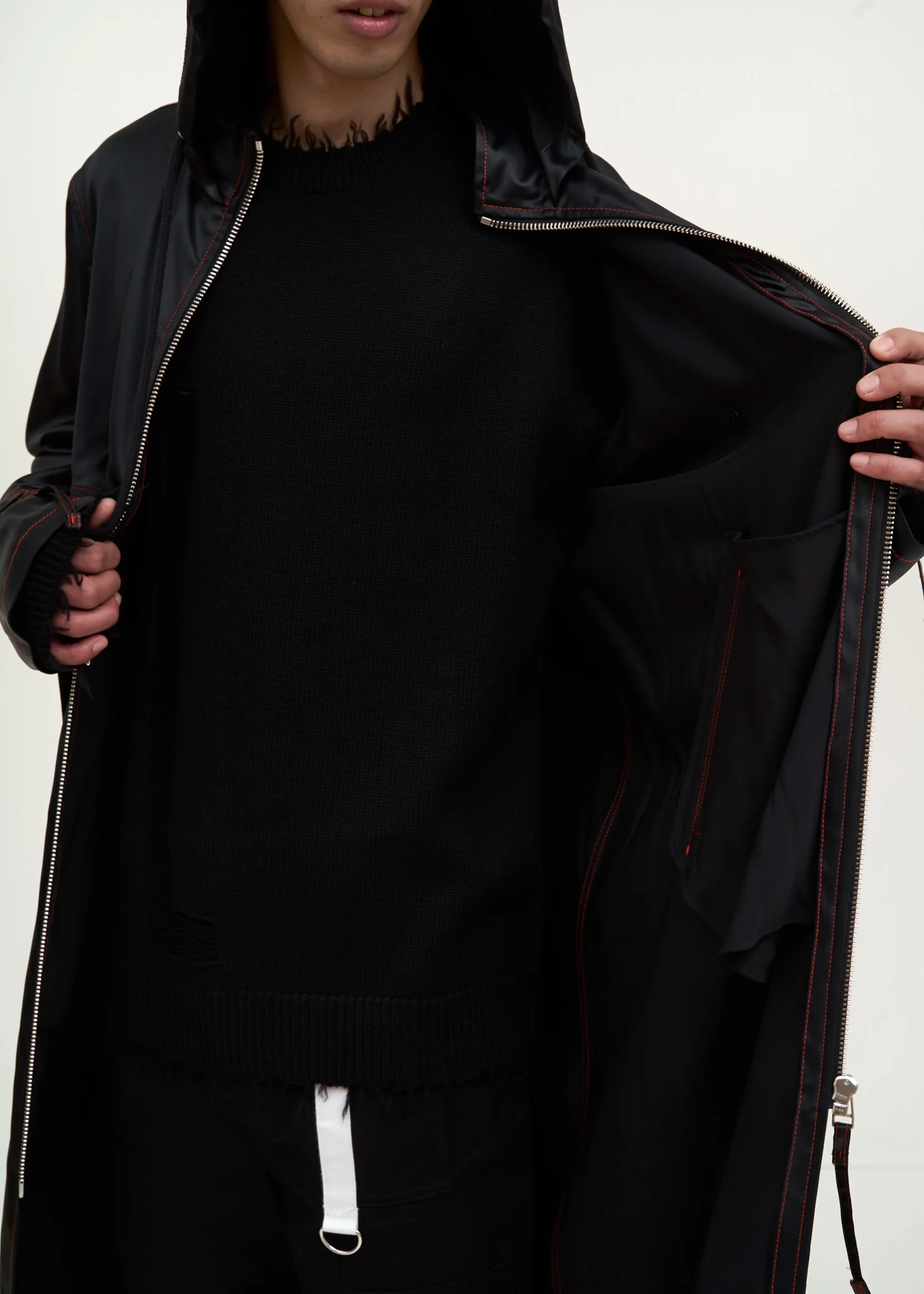 Black Long Windbreaker - Image 7