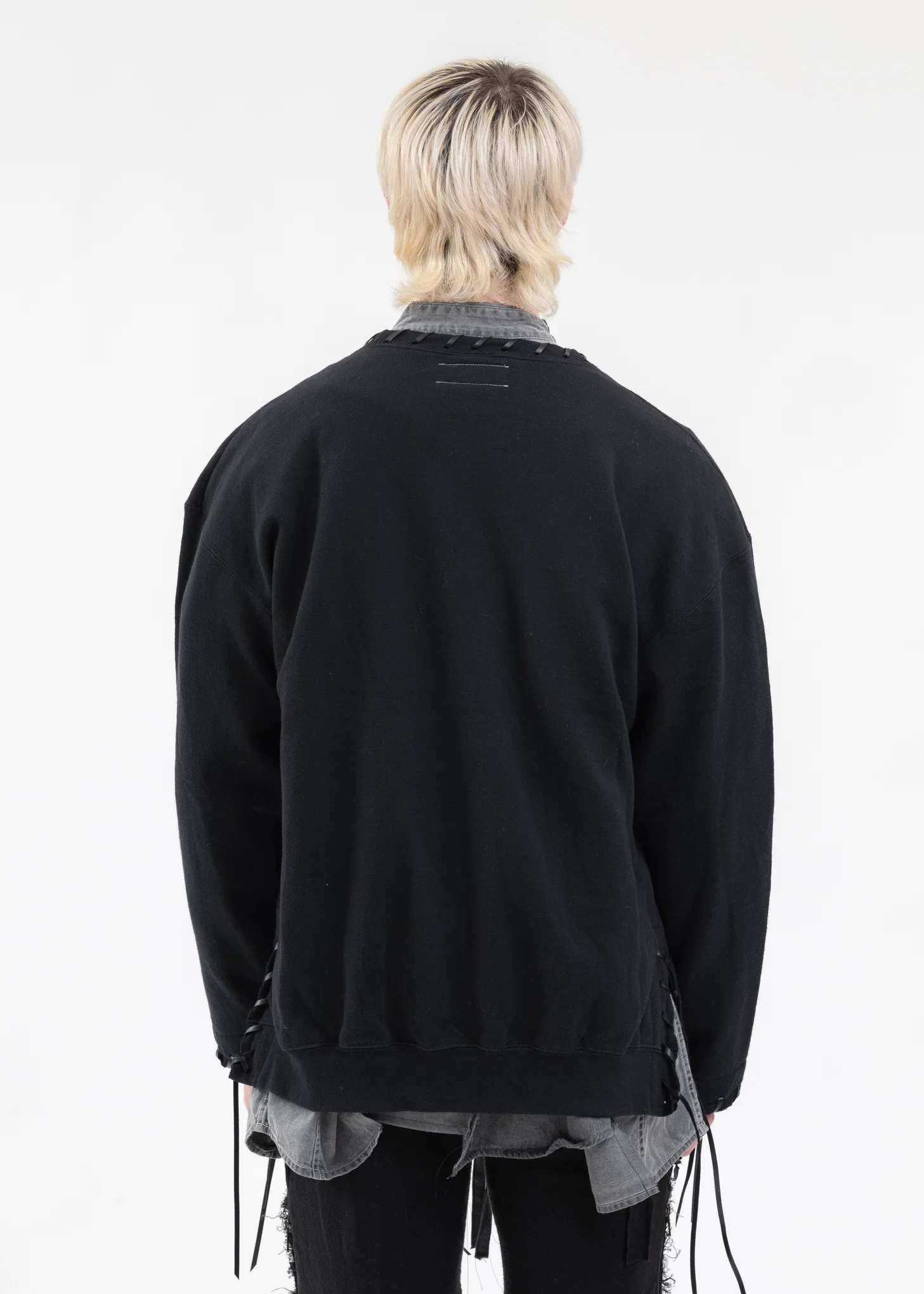 Black Looping College Sweat -Style 1 - Image 4