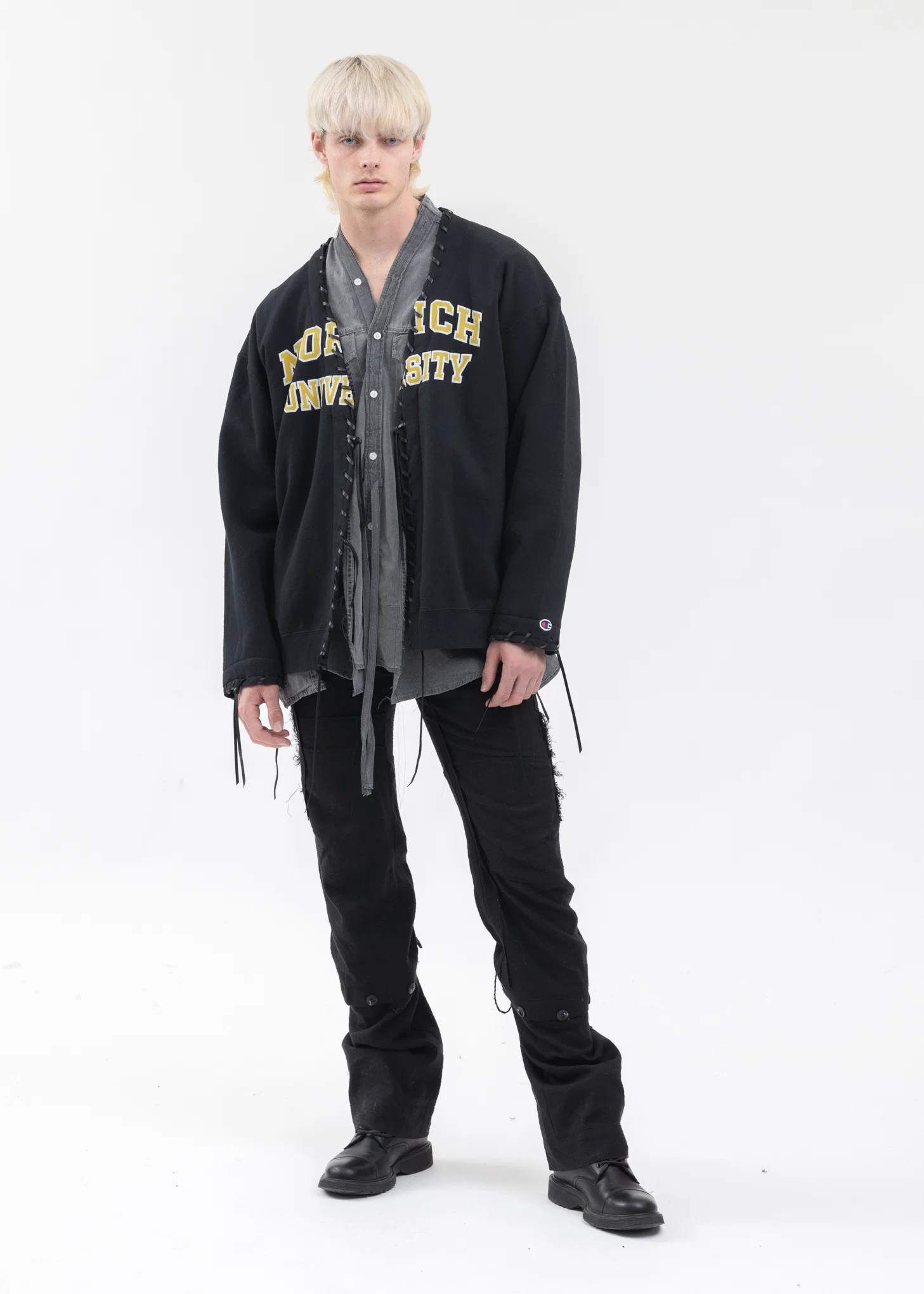 Black Looping College Sweat -Style 1 - Image 5