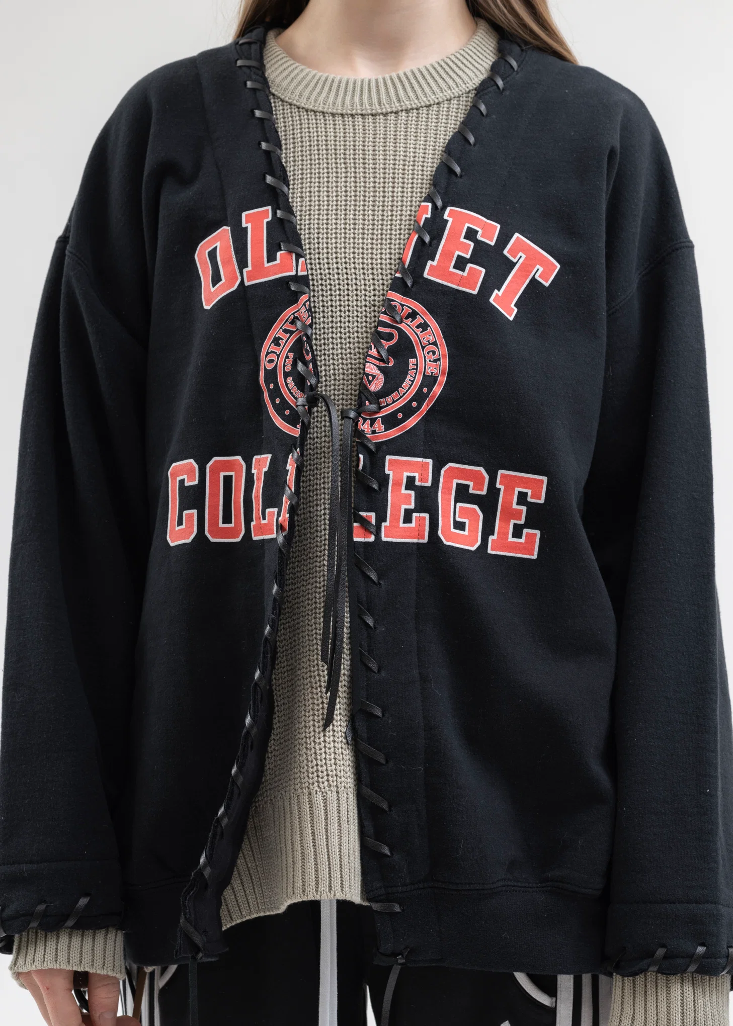 Black Looping College Sweat -Style 2 - Image 2