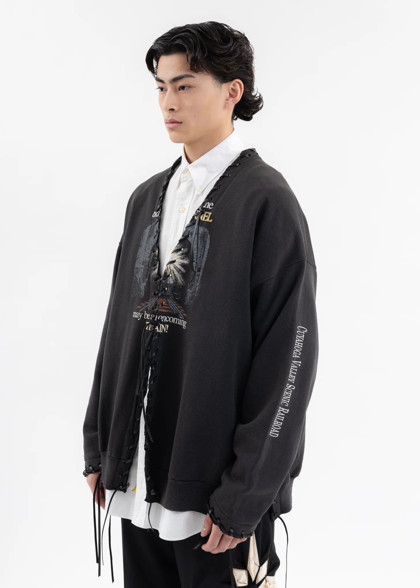 Black Looping College Sweat -Style B - Image 3