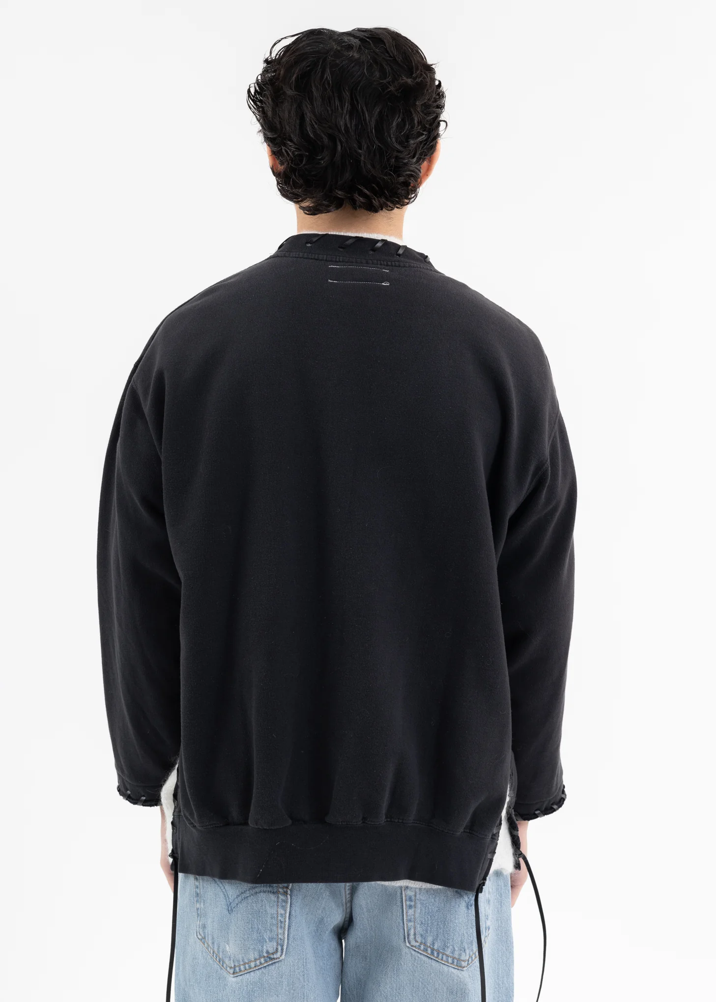 Black Looping College Sweat -Style D - Image 3