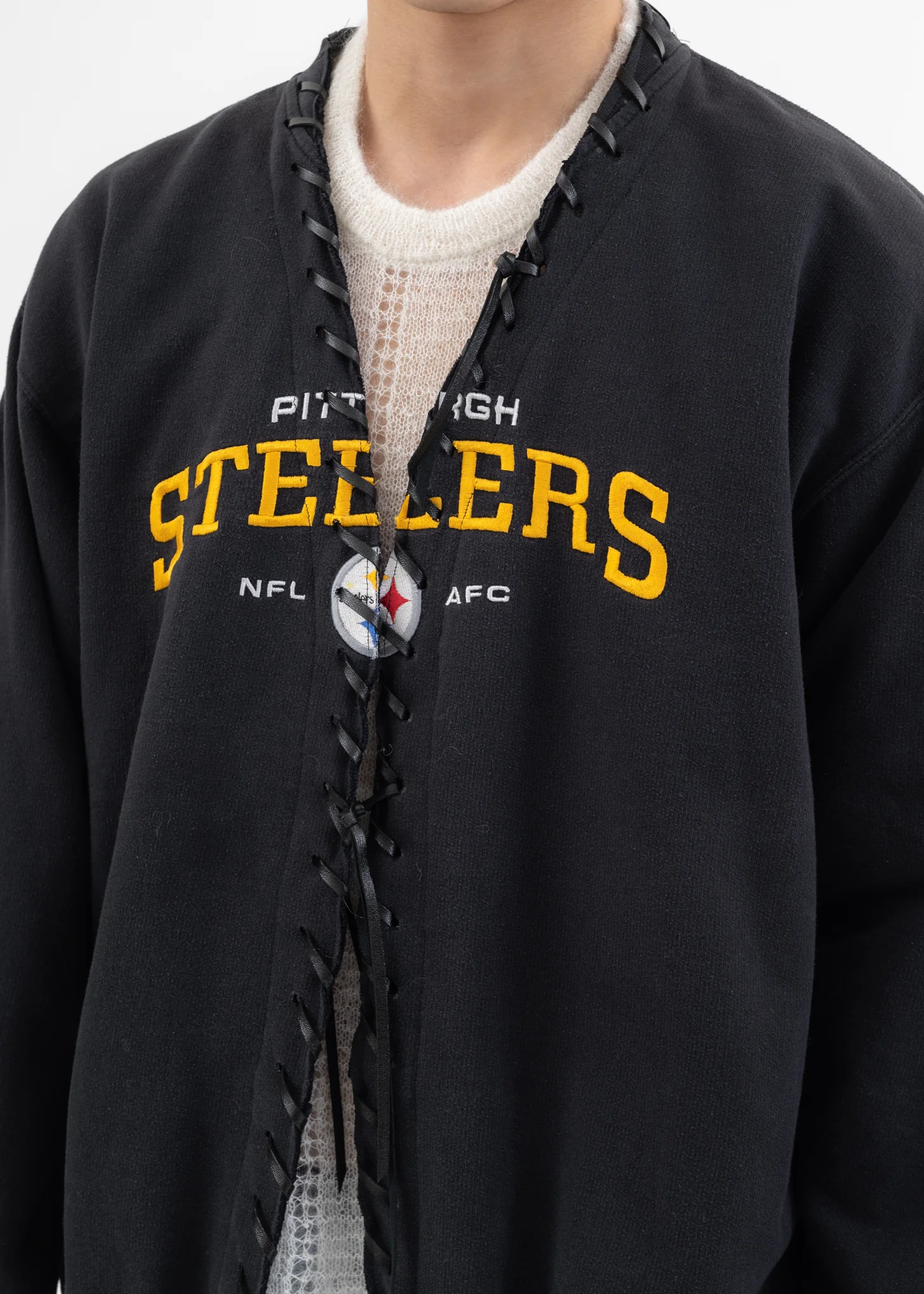 Black Looping College Sweat -Style D - Image 4