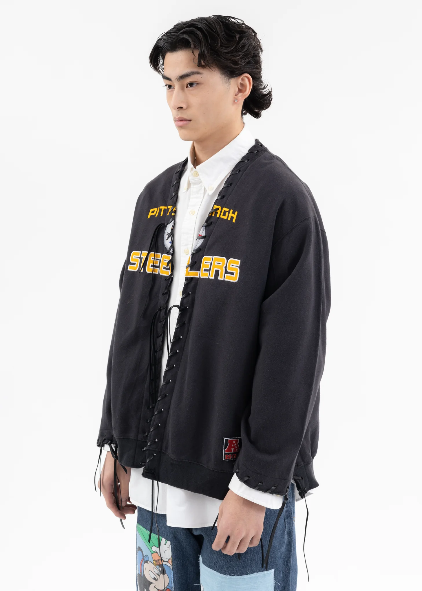 Black Looping College Sweat -Style F - Image 2