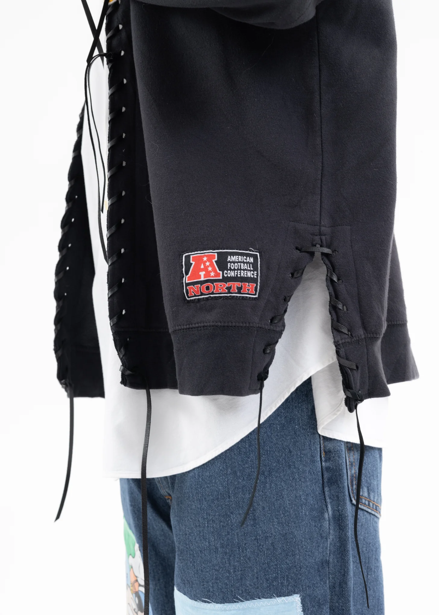 Black Looping College Sweat -Style F - Image 5