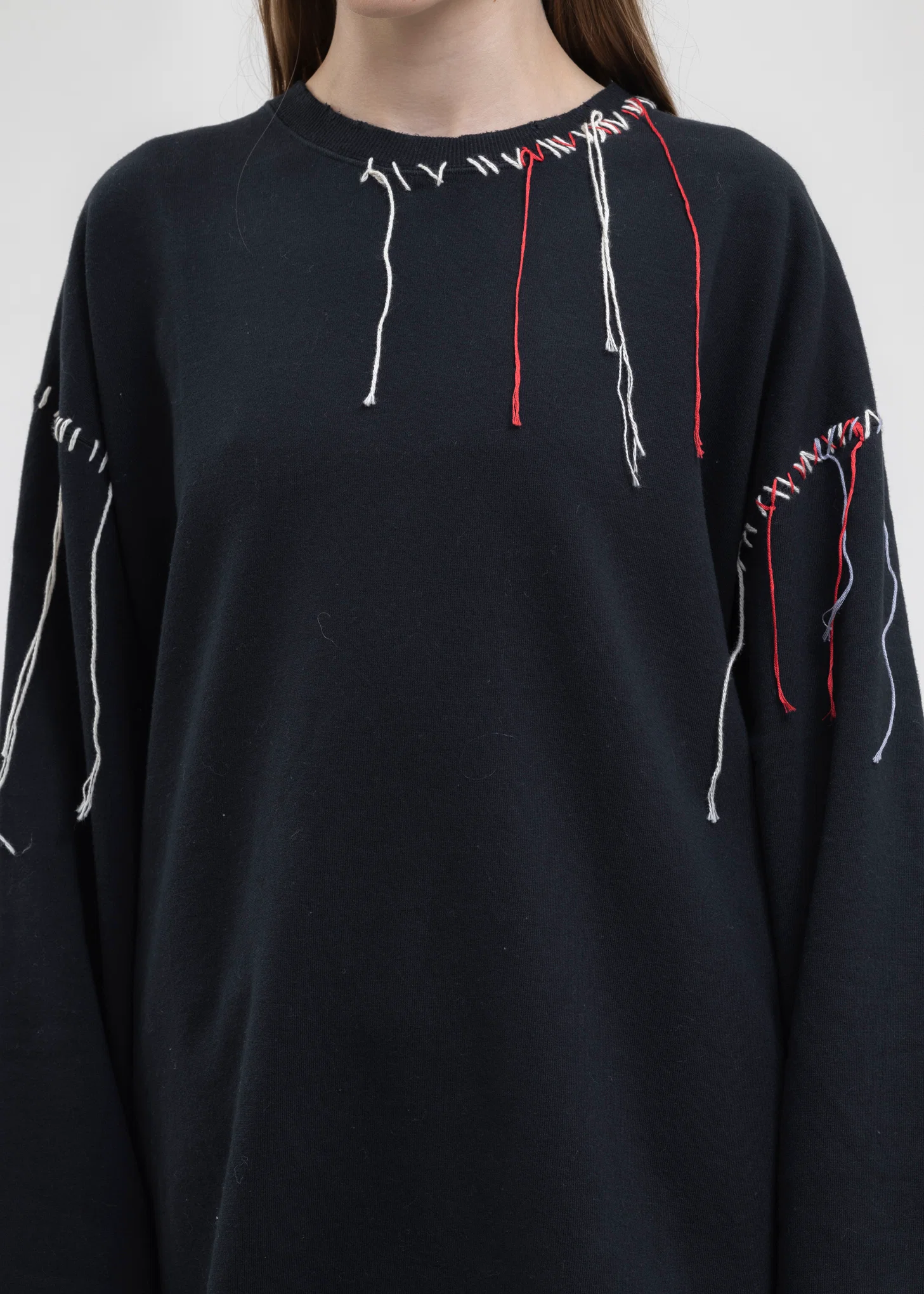 Black LOOPING DAMAGE SWEAT - Image 3