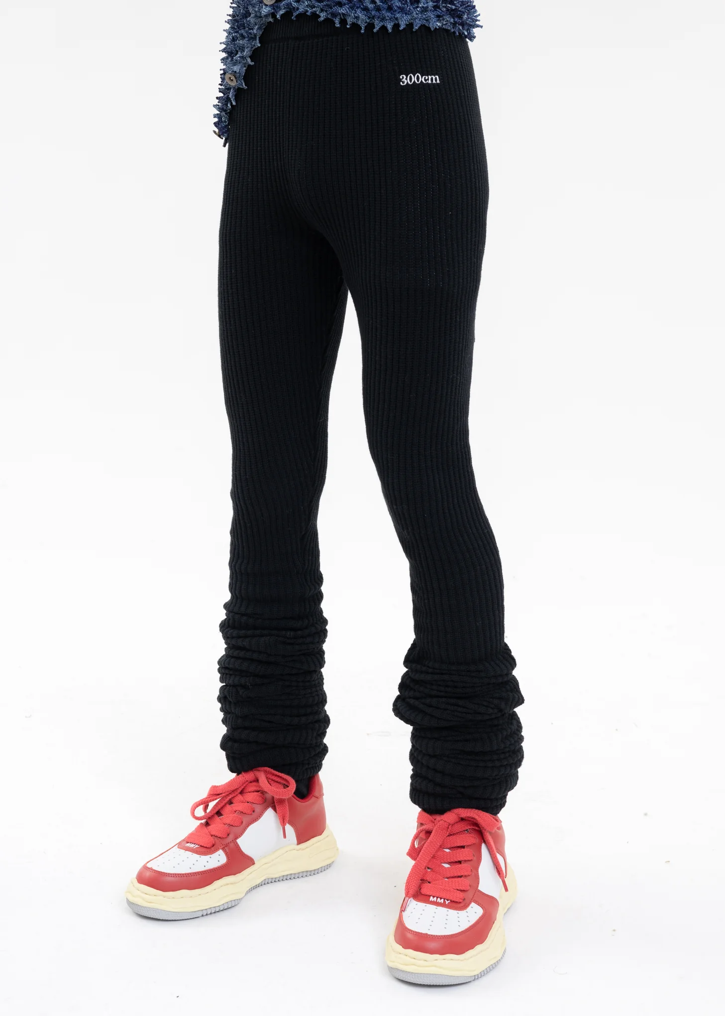 Black LOOSE SOCKS-LIKE 300cm LEGGINGS - Image 2