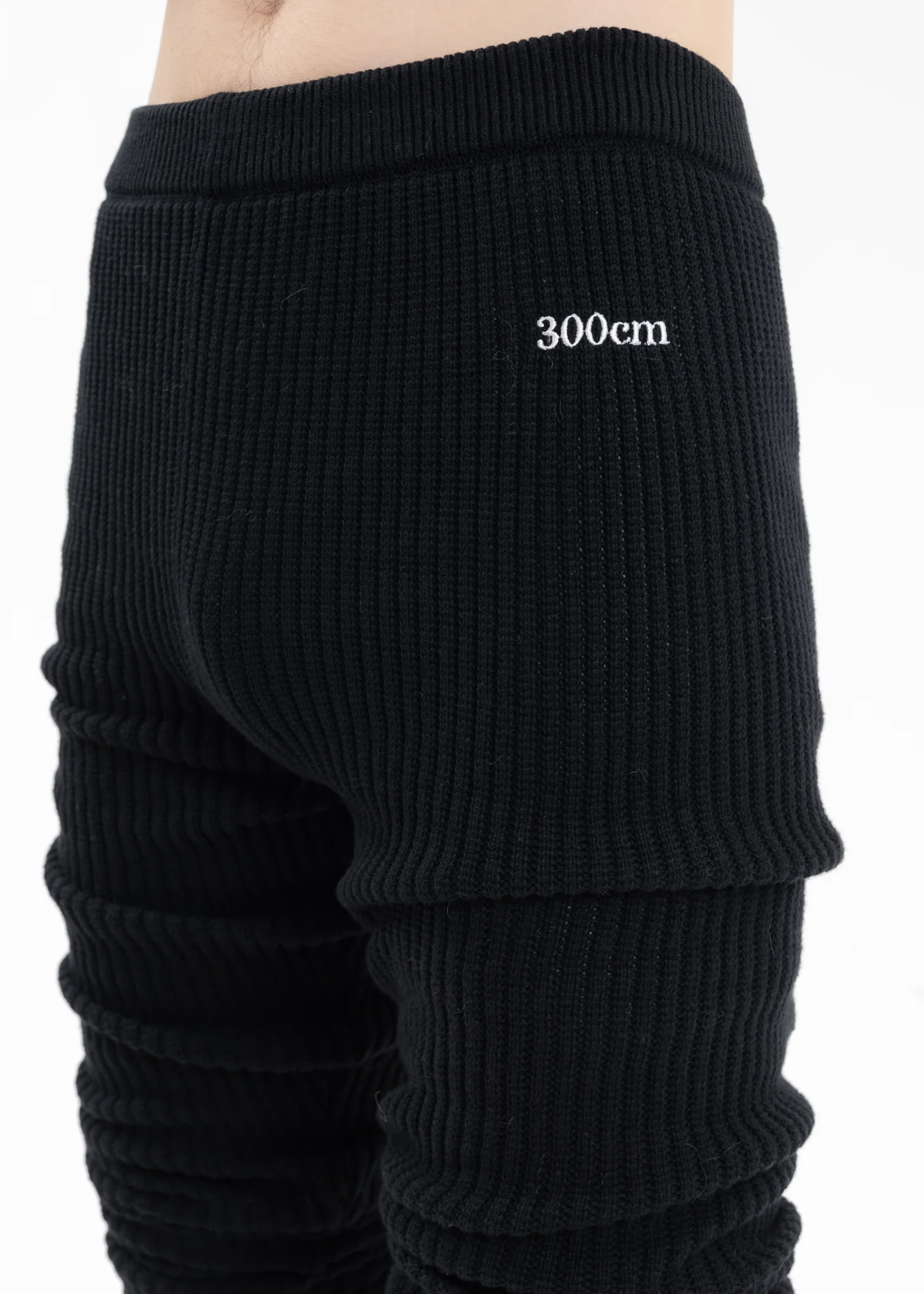Black LOOSE SOCKS-LIKE 300cm LEGGINGS - Image 6