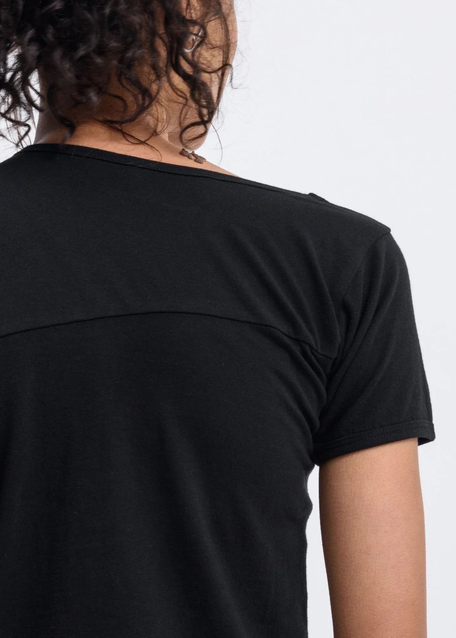 Black Lopsided T-Shirt - Image 5