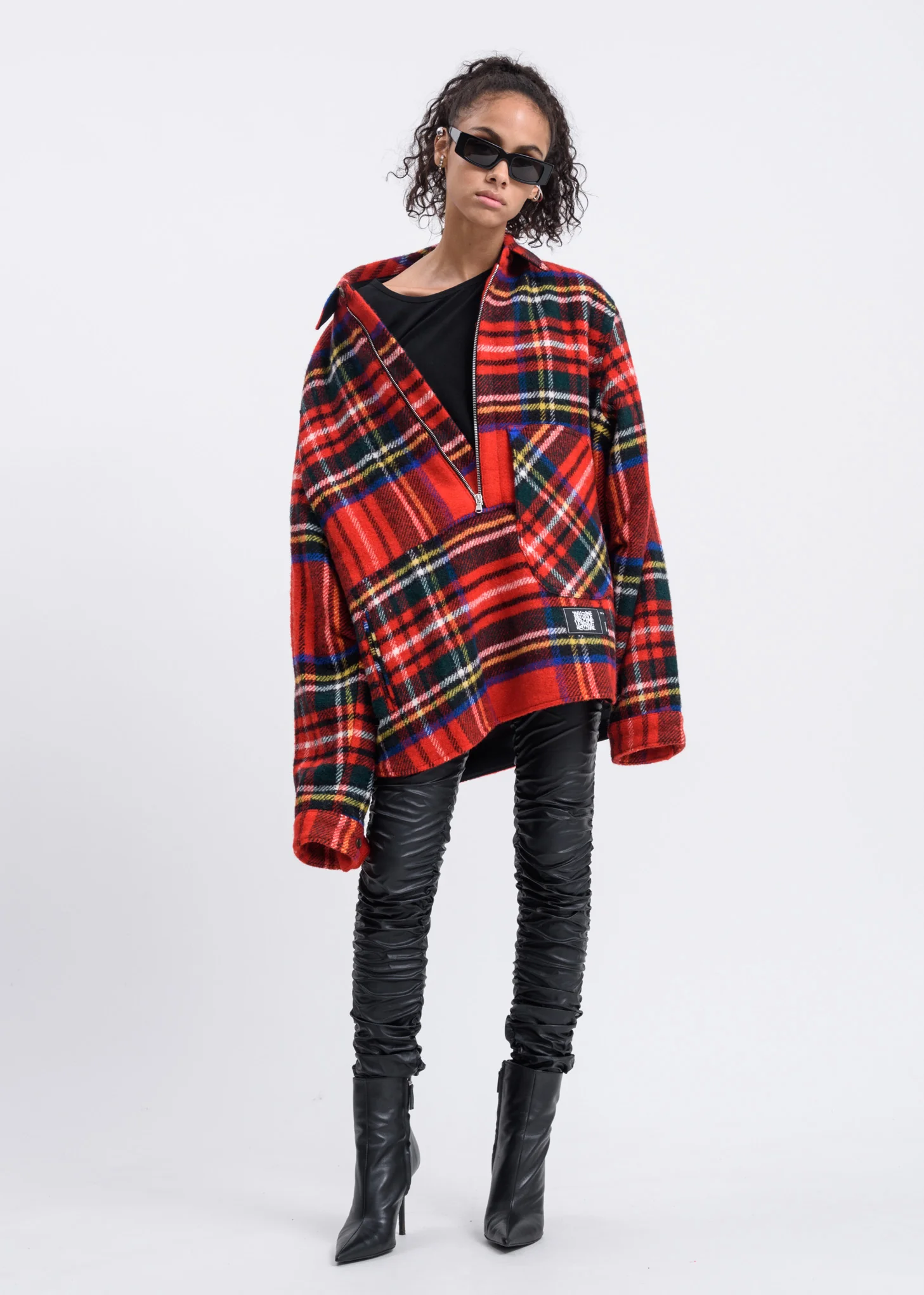 Black Lopsided T-Shirt - Image 6