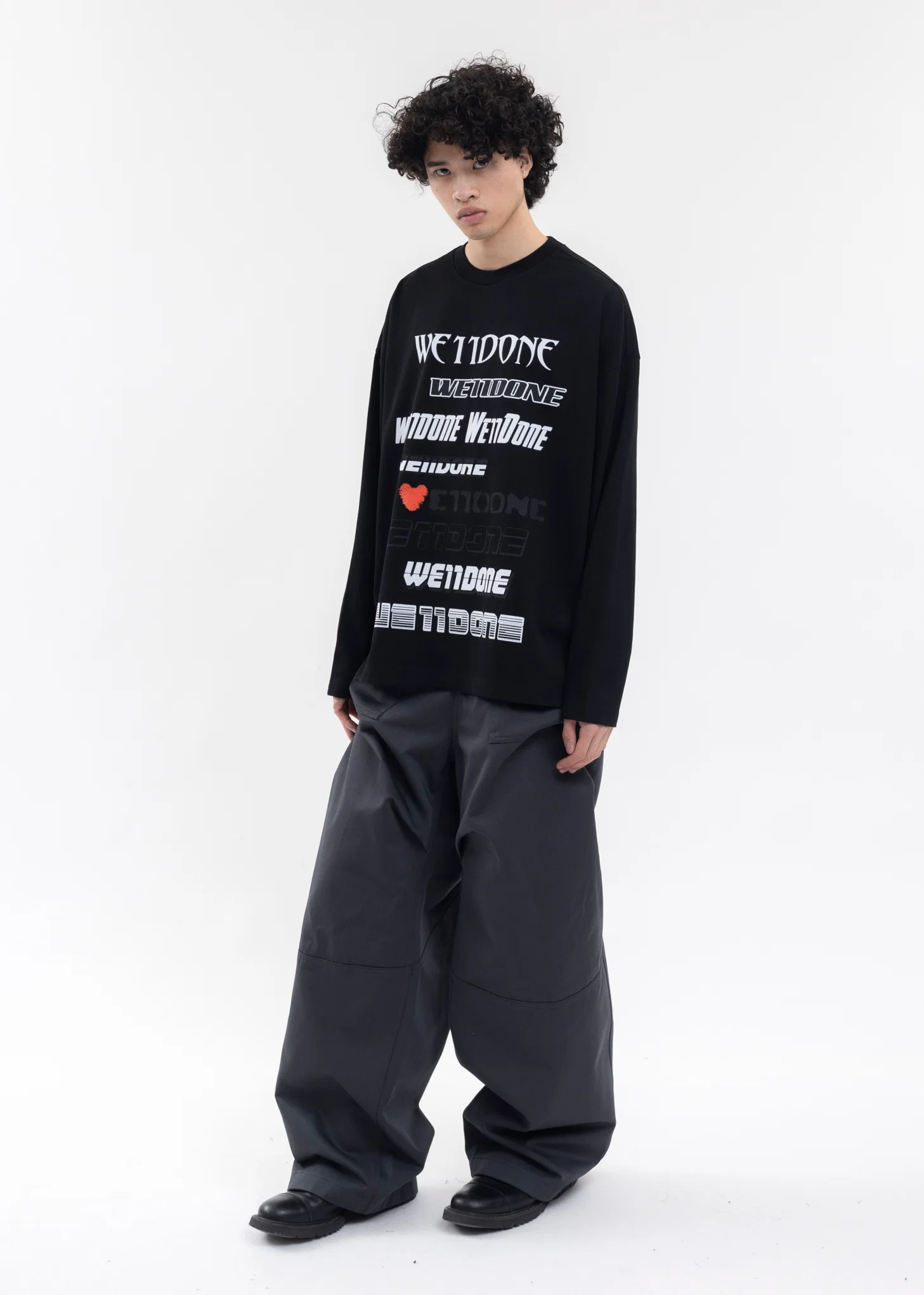 BLACK LOVE LOGO LONG-SLEEVED T-SHIRT - Image 5