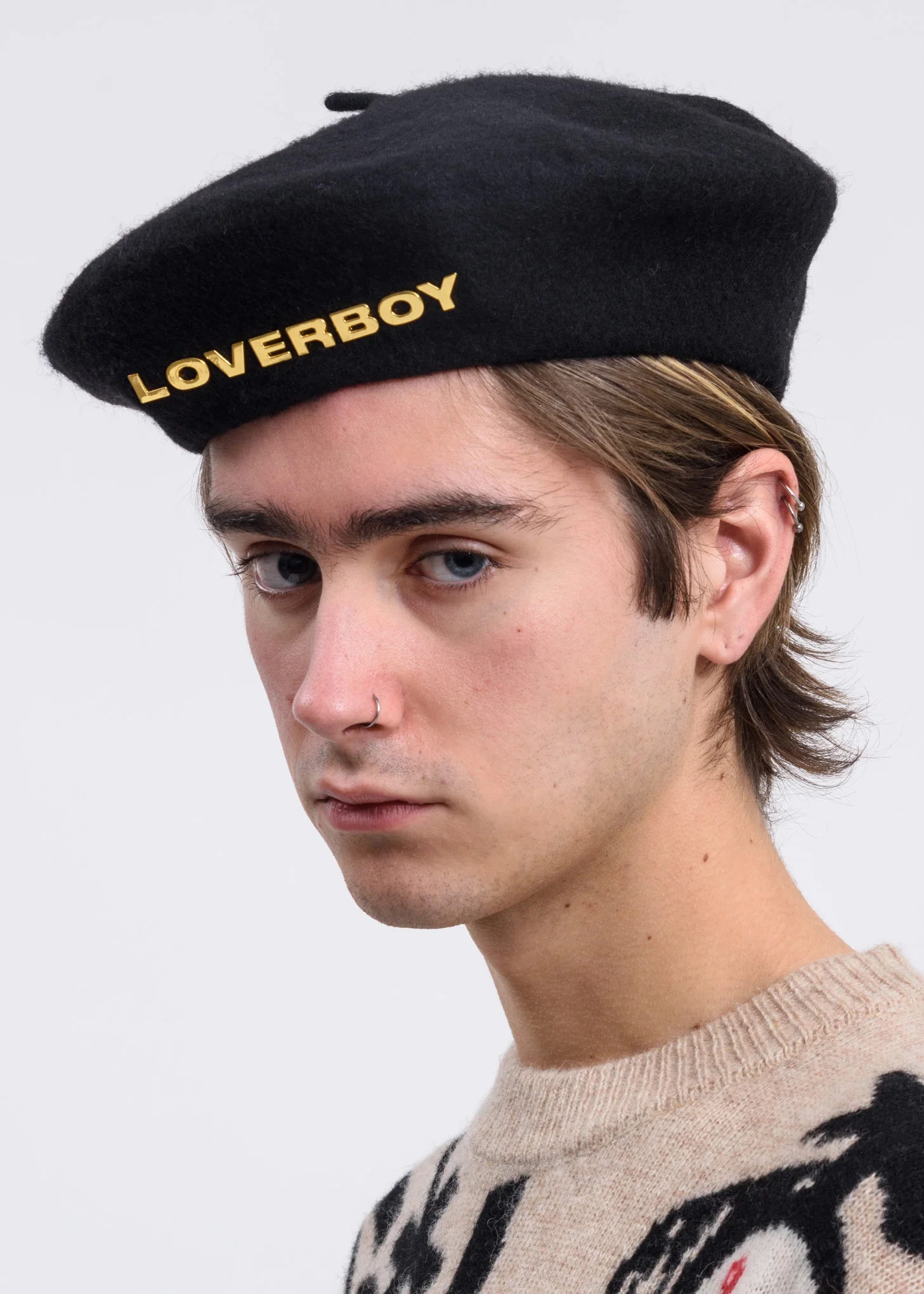 Black Loverboy Beret