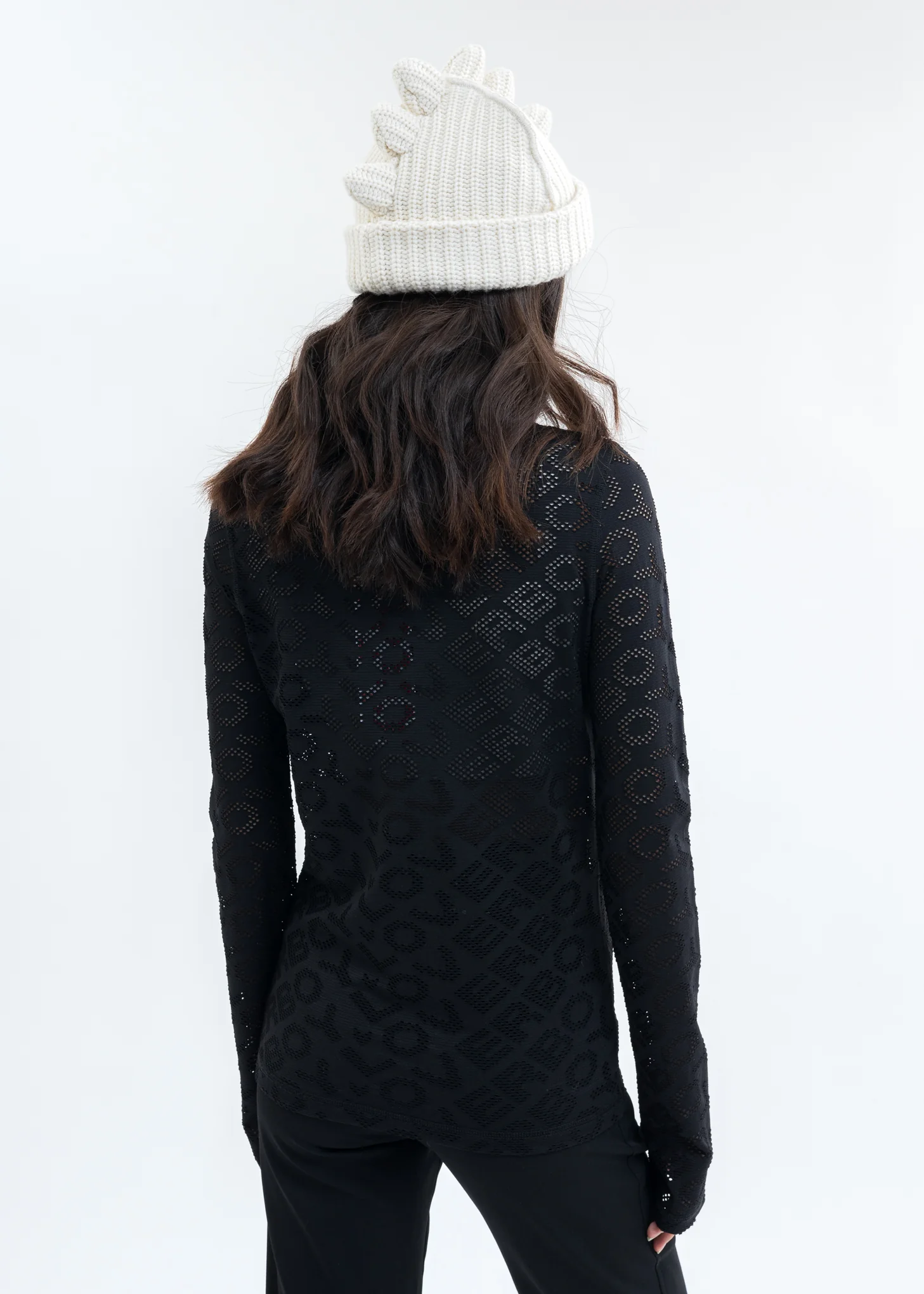 Black LOVERBOY Mesh Long Sleeve - Image 2