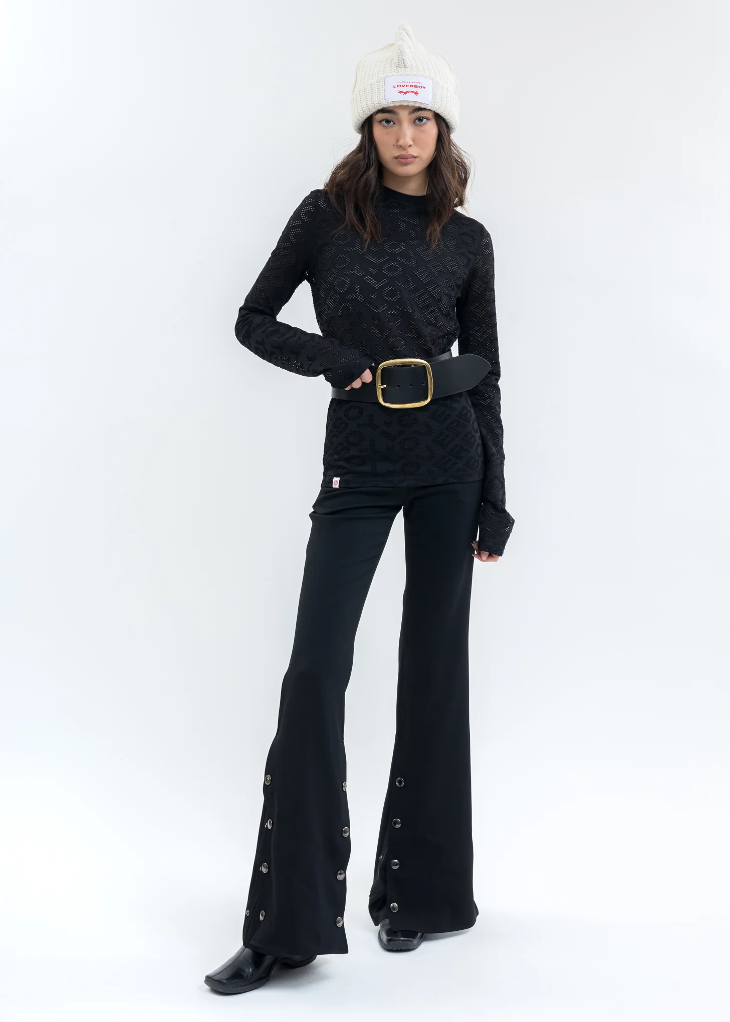 Black LOVERBOY Mesh Long Sleeve - Image 5