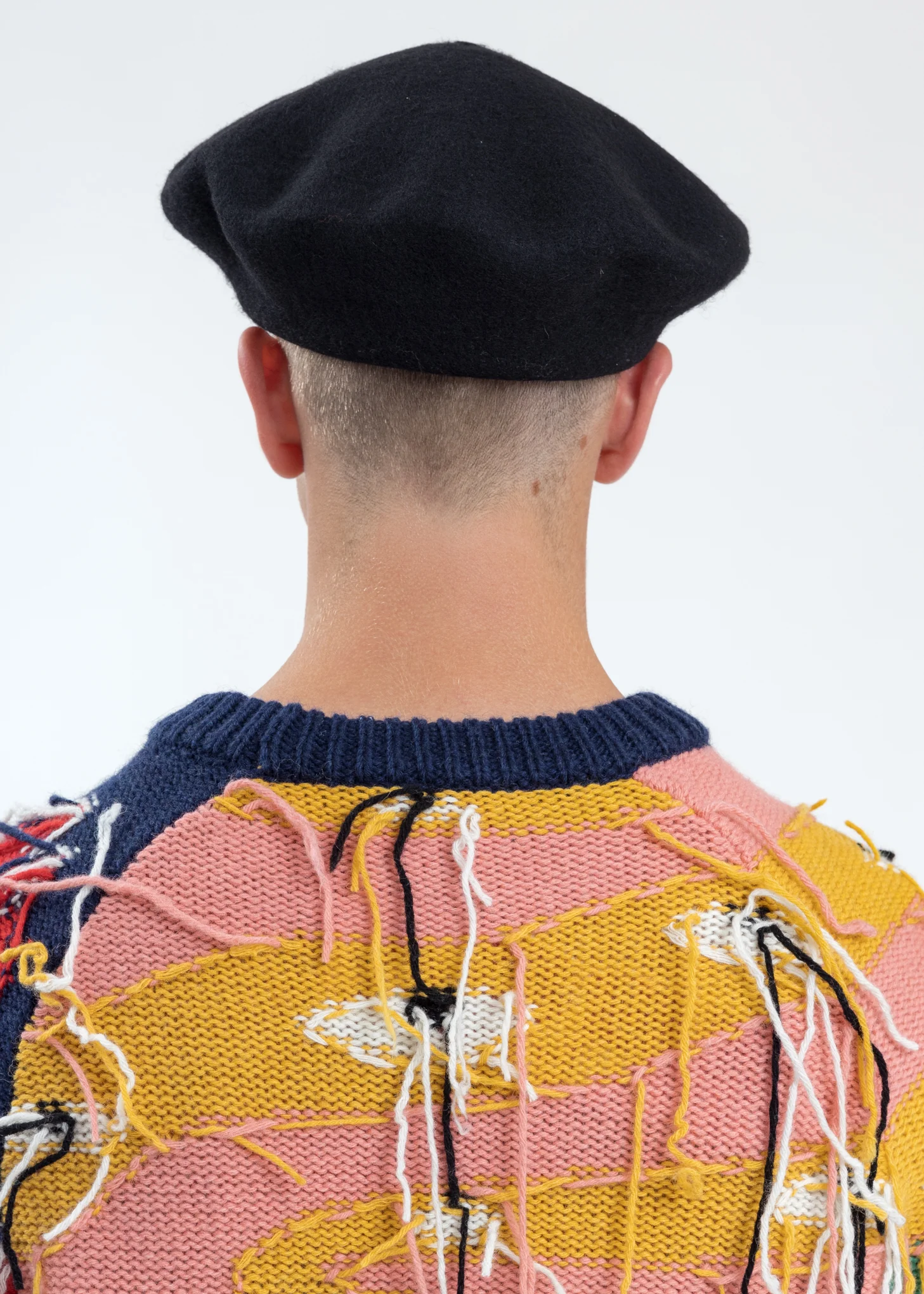 Black Loverboy Patch Beret - Image 3