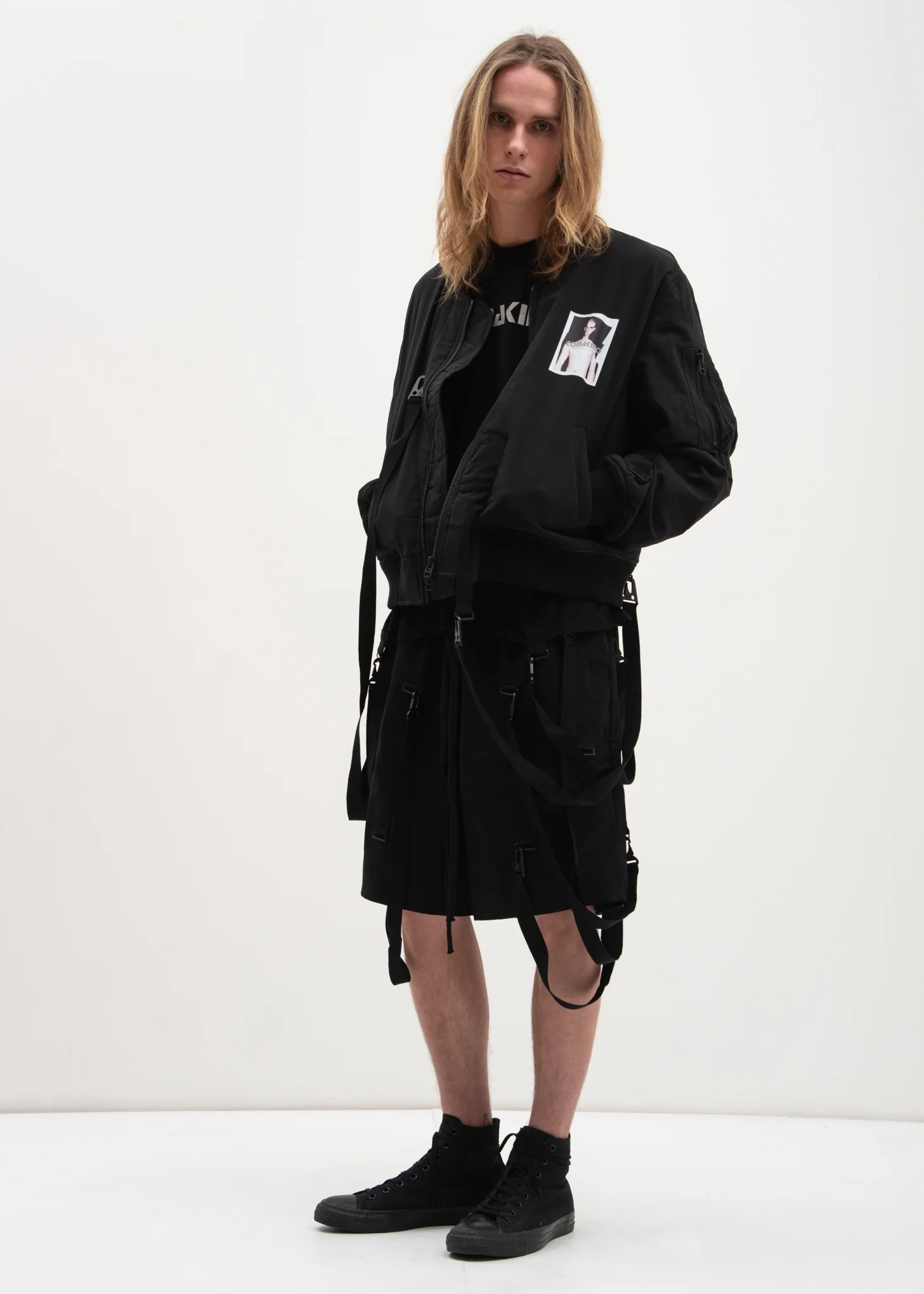Black MA-1 Bomber Jacket - Image 2