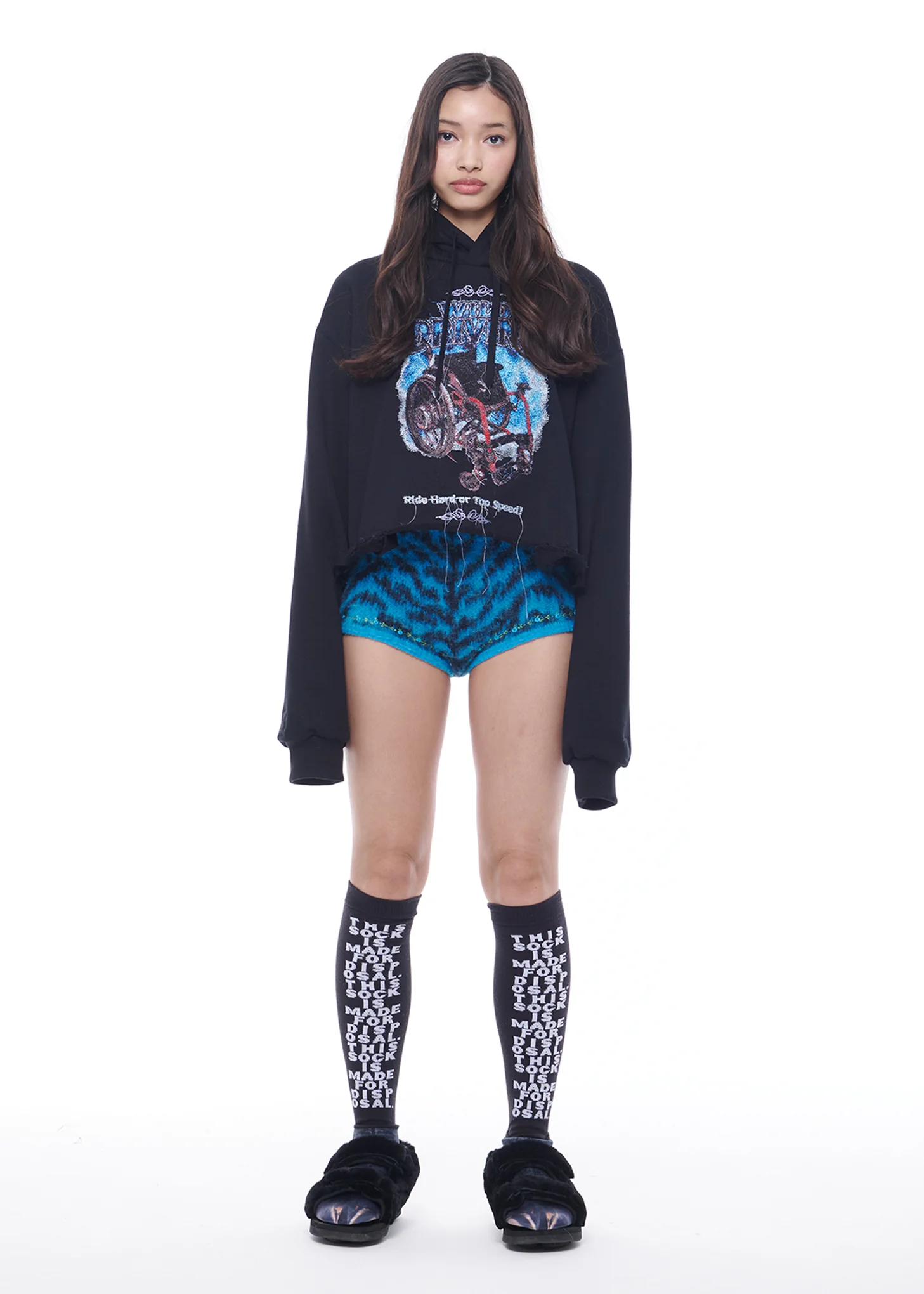 Black “MADE FOR DISPOSAL” SOCKS - Image 3