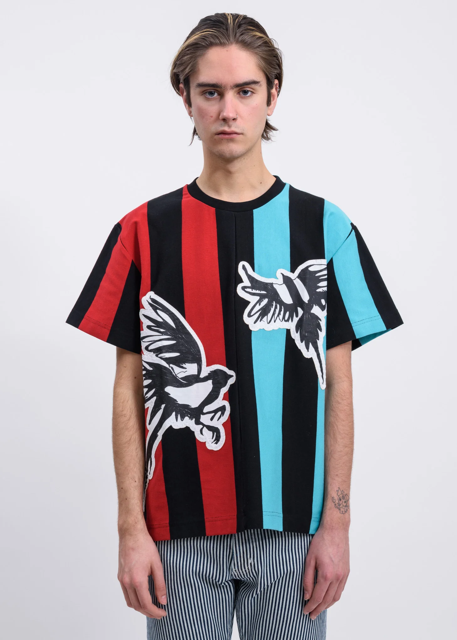 Black Magpie Stripe Shirt