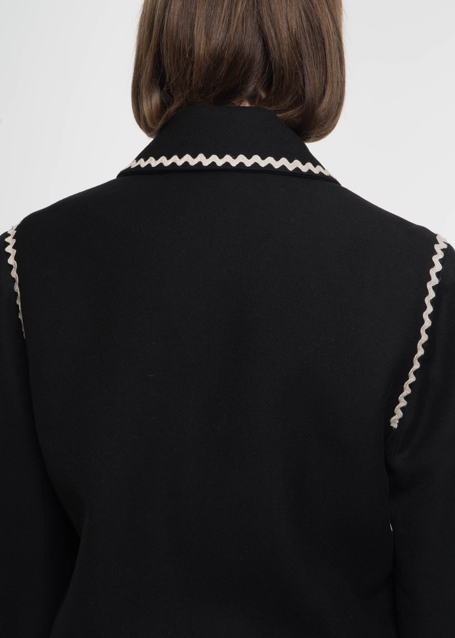 Black Marvin Teddy Jacket - Image 5